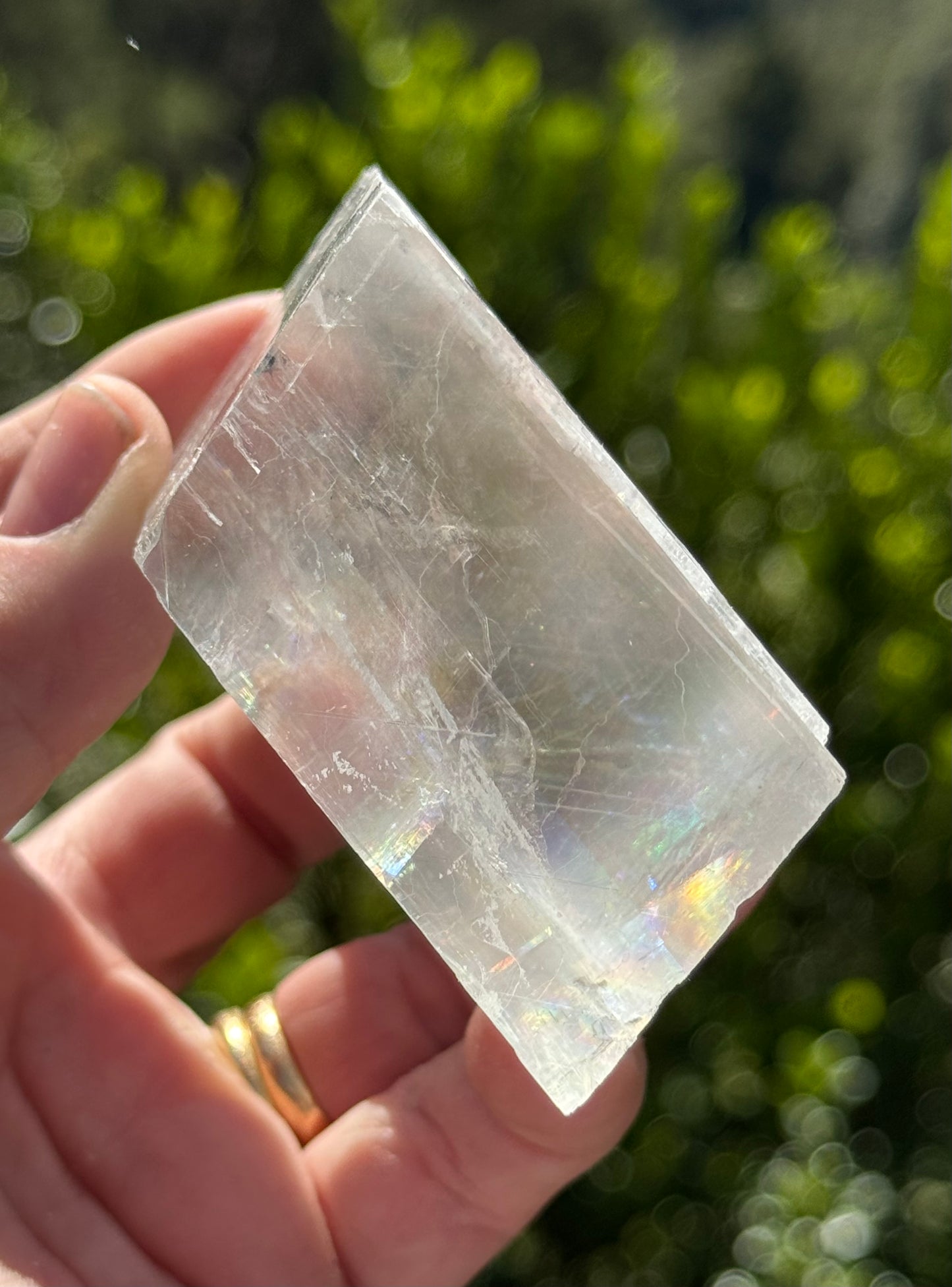 Iceland Spar-Optical Calcite Rhomboid Cube