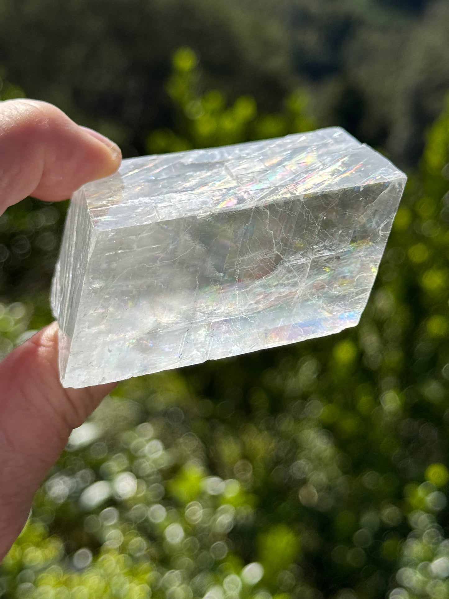 Iceland Spar-Optical Calcite Rhomboid Cube
