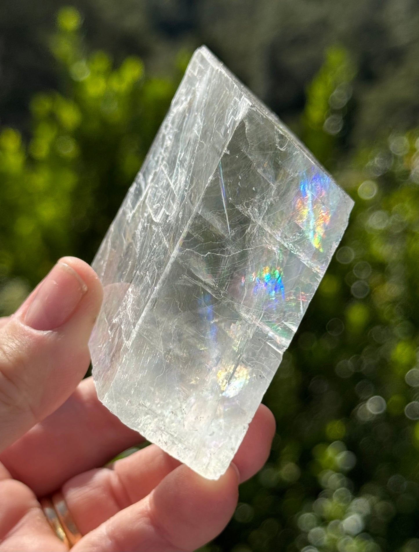 Iceland Spar-Optical Calcite Rhomboid Cube