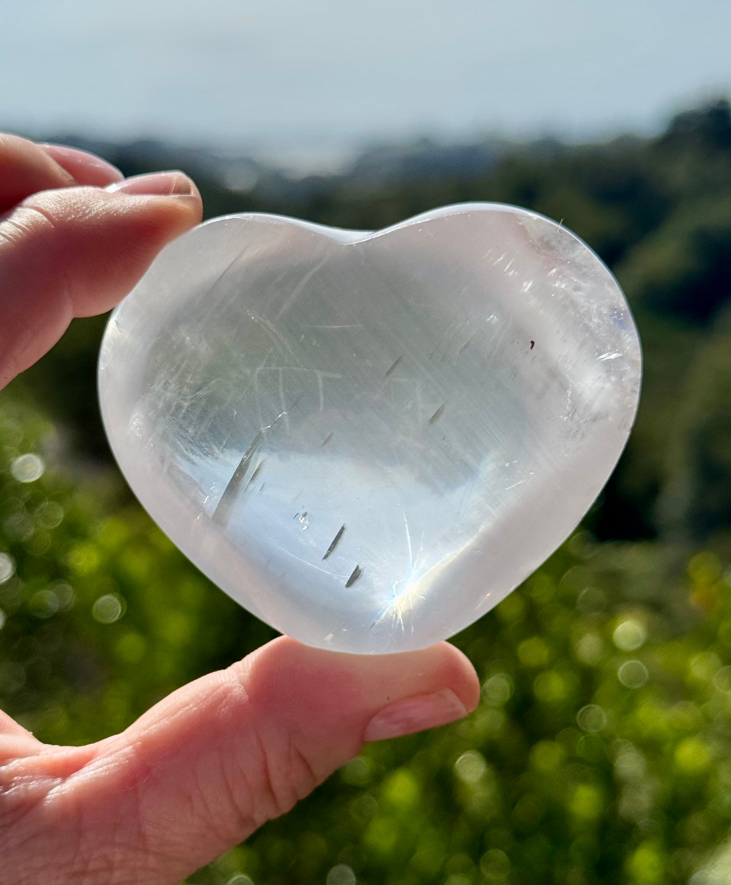 Iceland Spar-Optical Calcite Heart