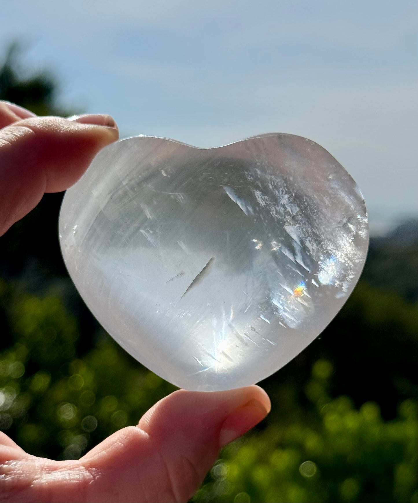 Iceland Spar-Optical Calcite Heart