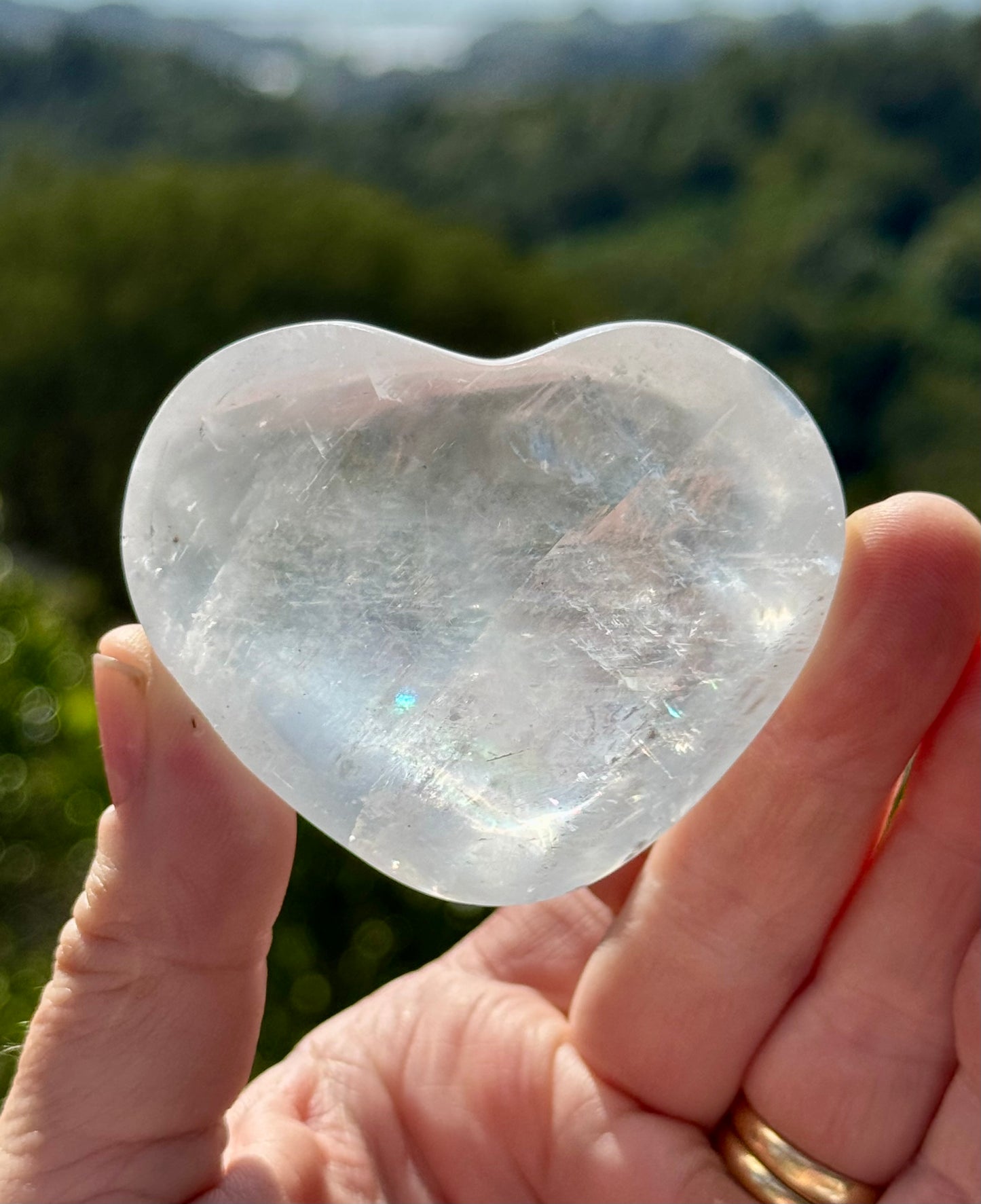 Iceland Spar-Optical Calcite Heart