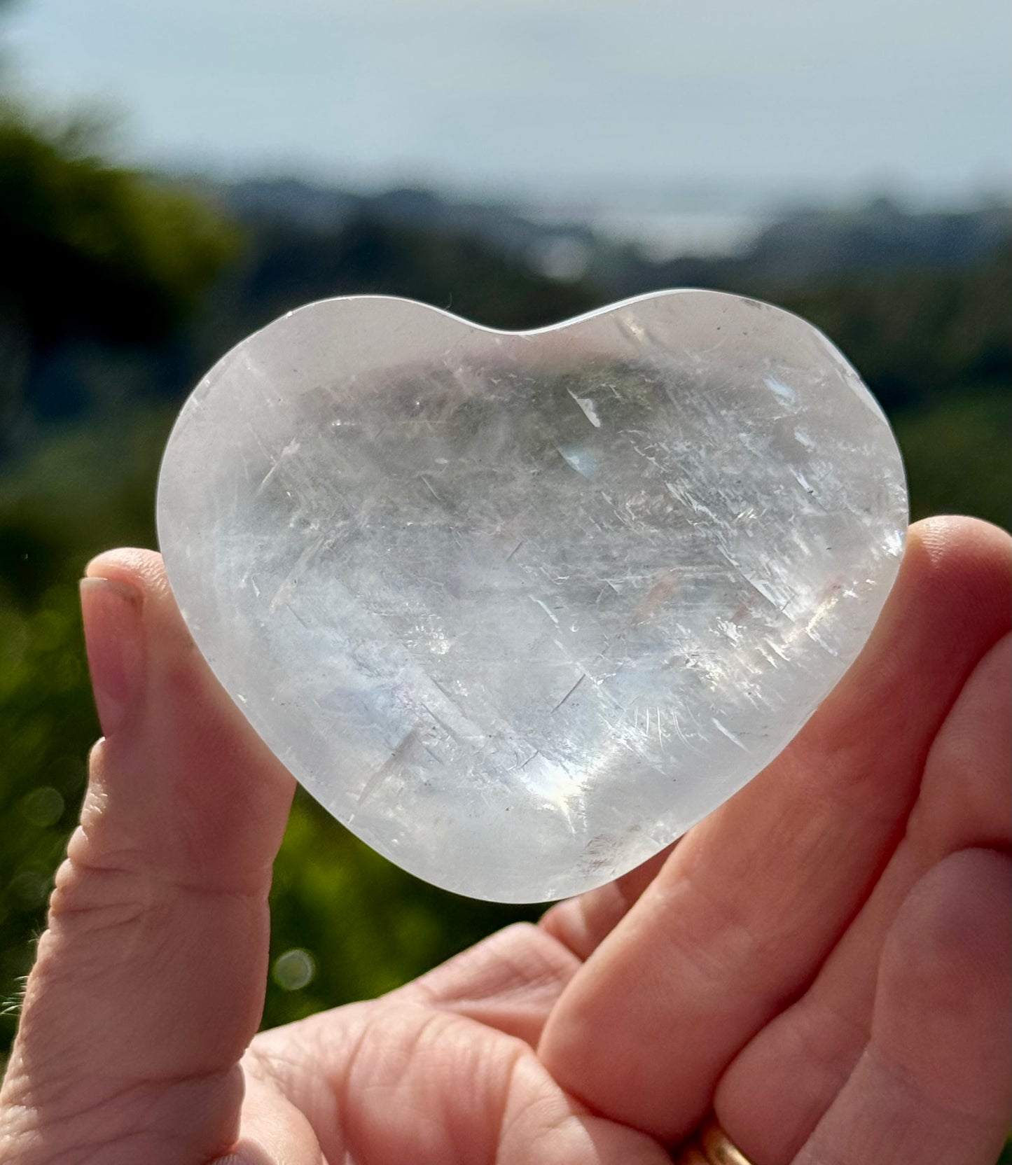 Iceland Spar-Optical Calcite Heart