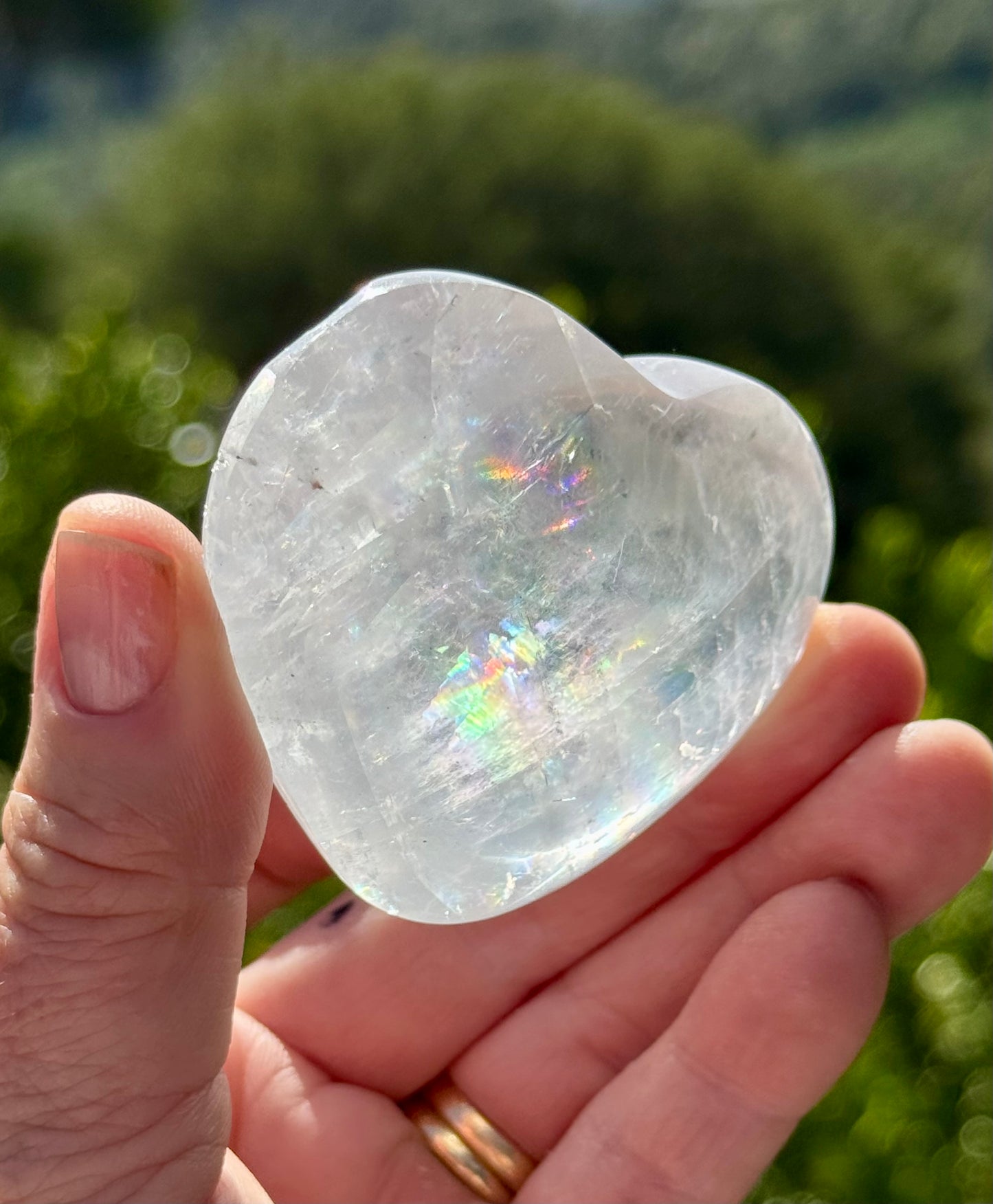 Iceland Spar-Optical Calcite Heart