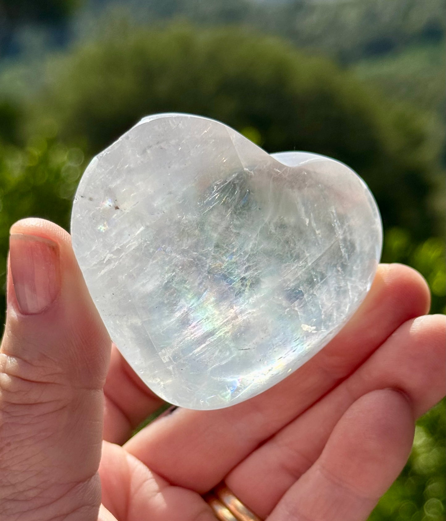 Iceland Spar-Optical Calcite Heart