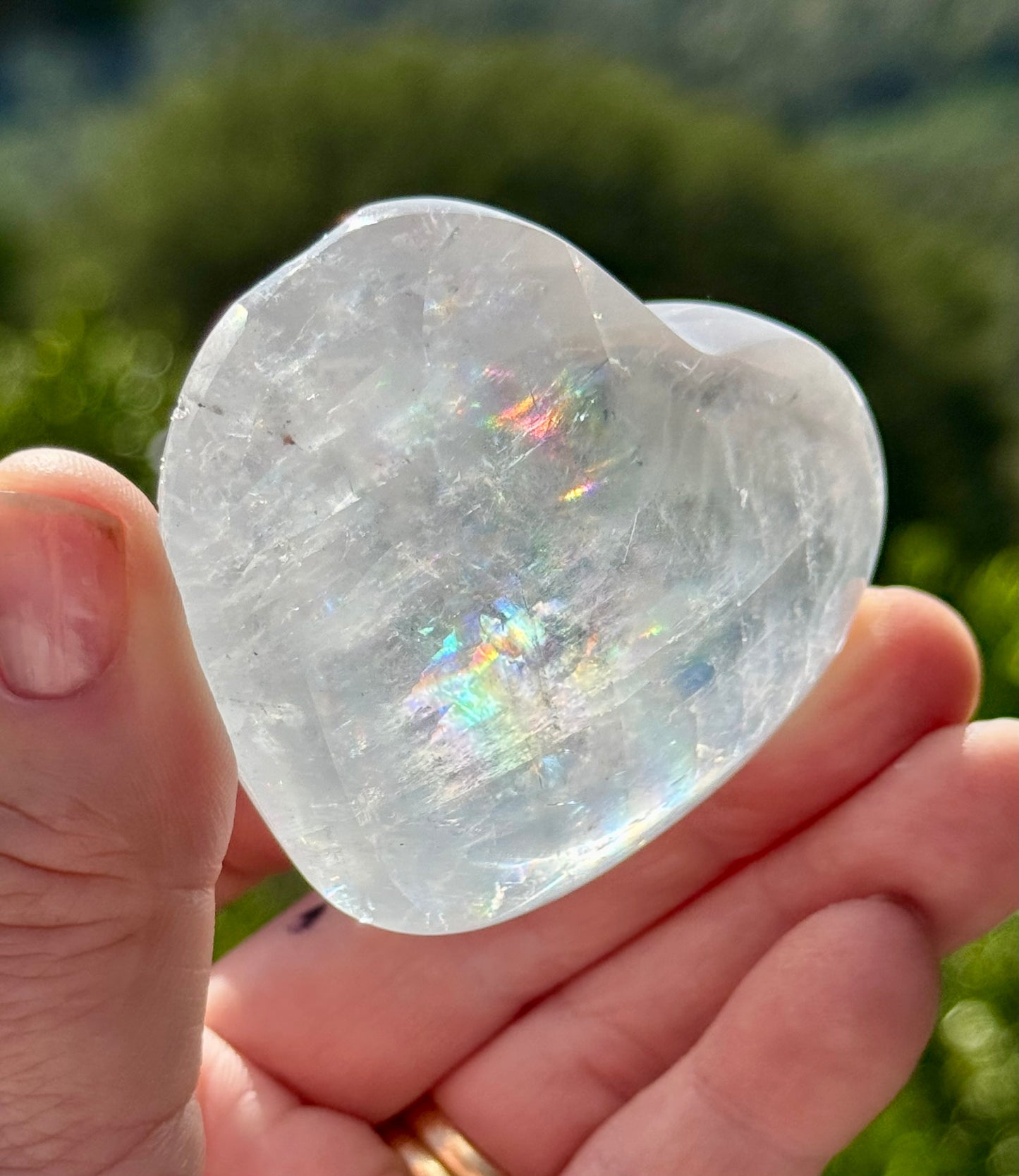 Iceland Spar-Optical Calcite Heart