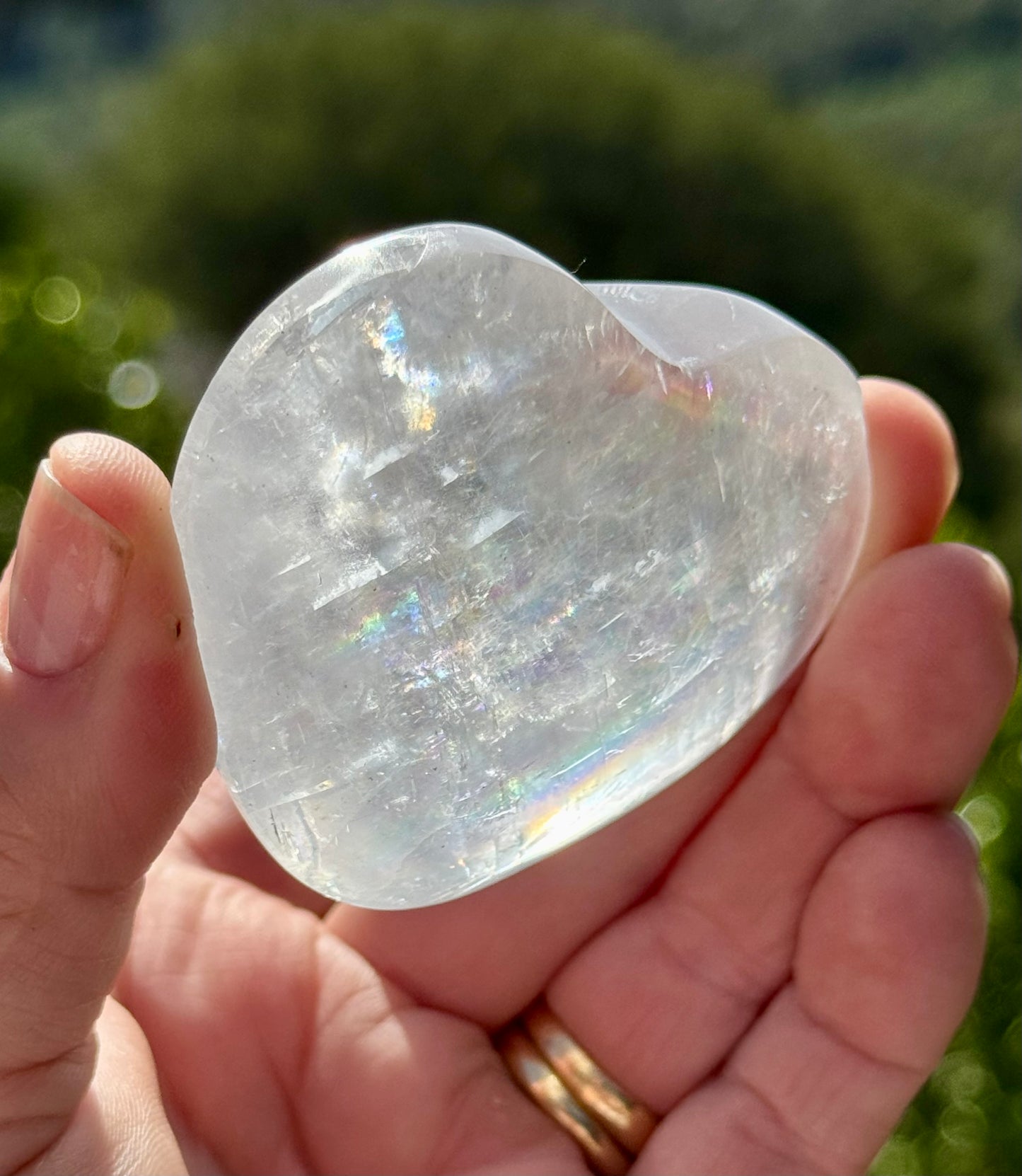 Iceland Spar-Optical Calcite Heart