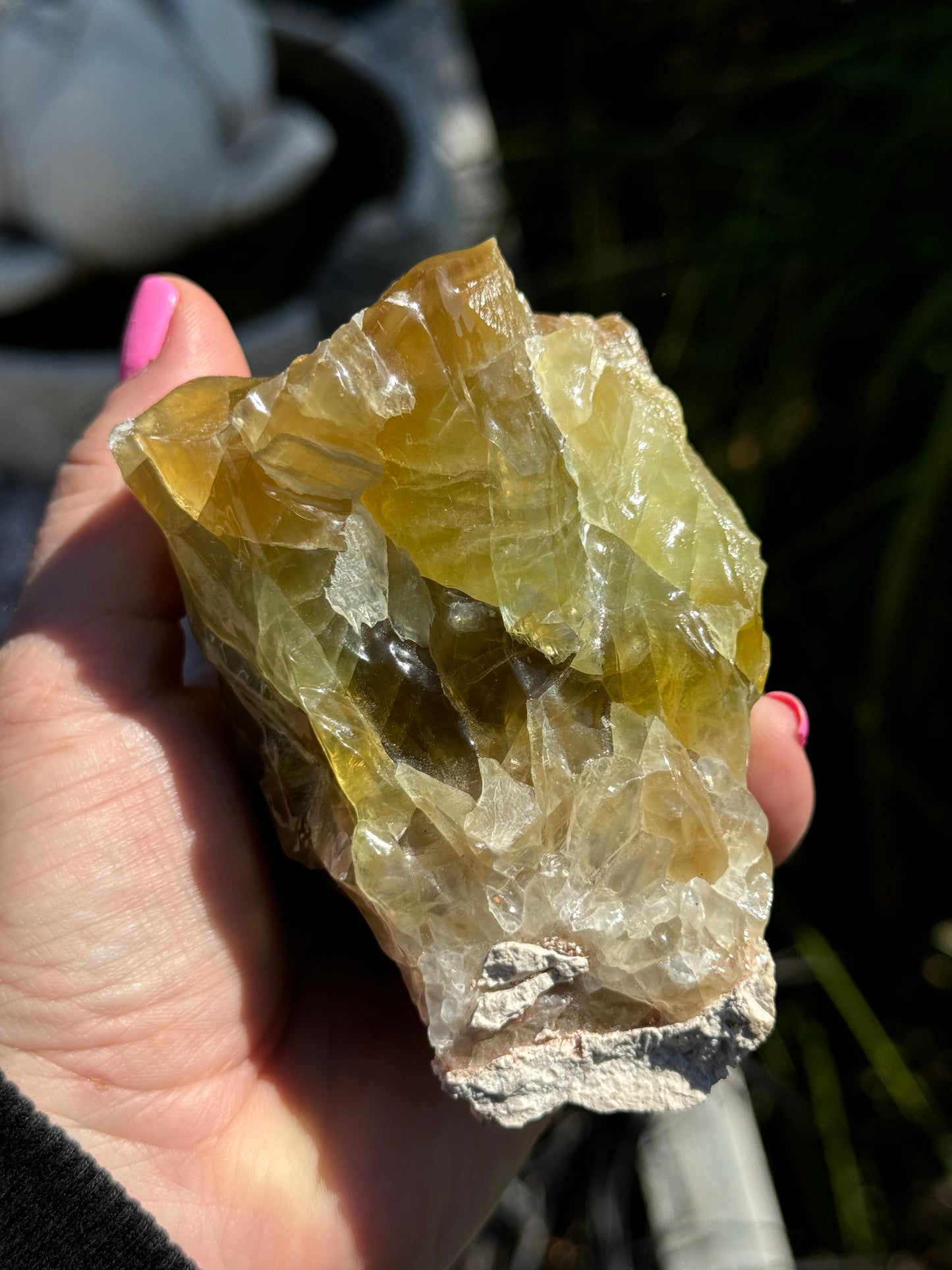 Green Calcite, Raw acid washed