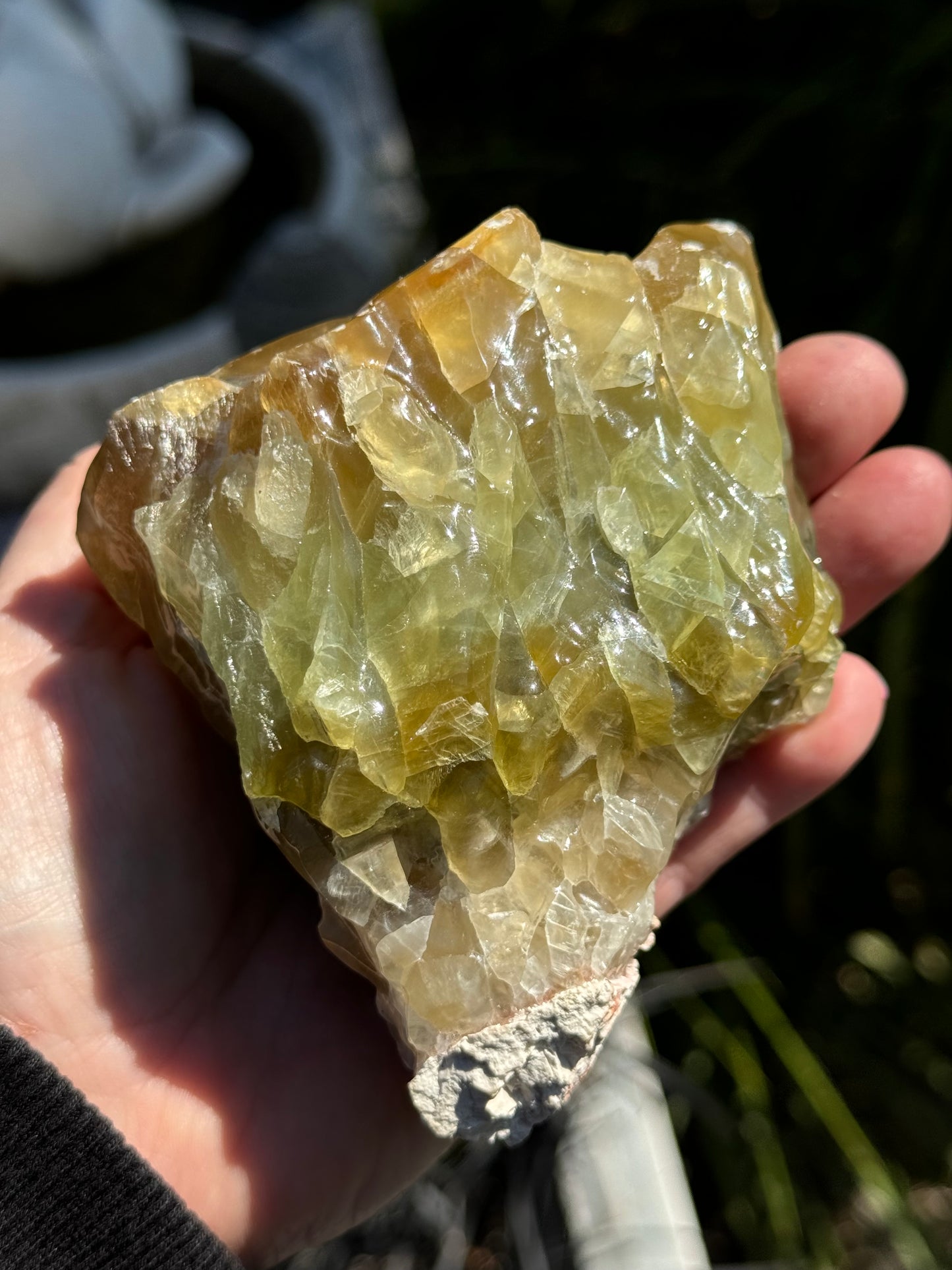 Green Calcite, Raw acid washed