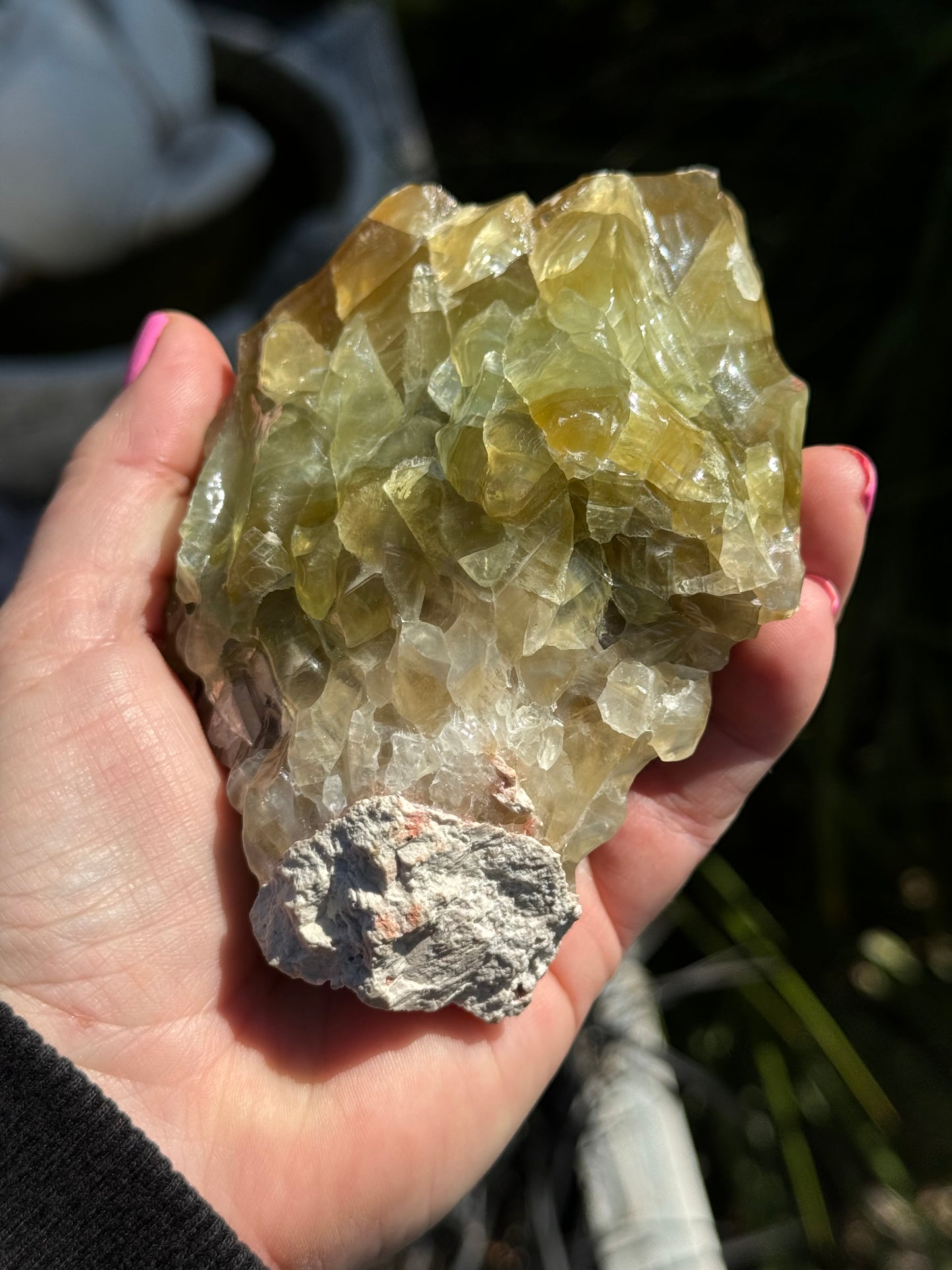 Green Calcite, Raw acid washed