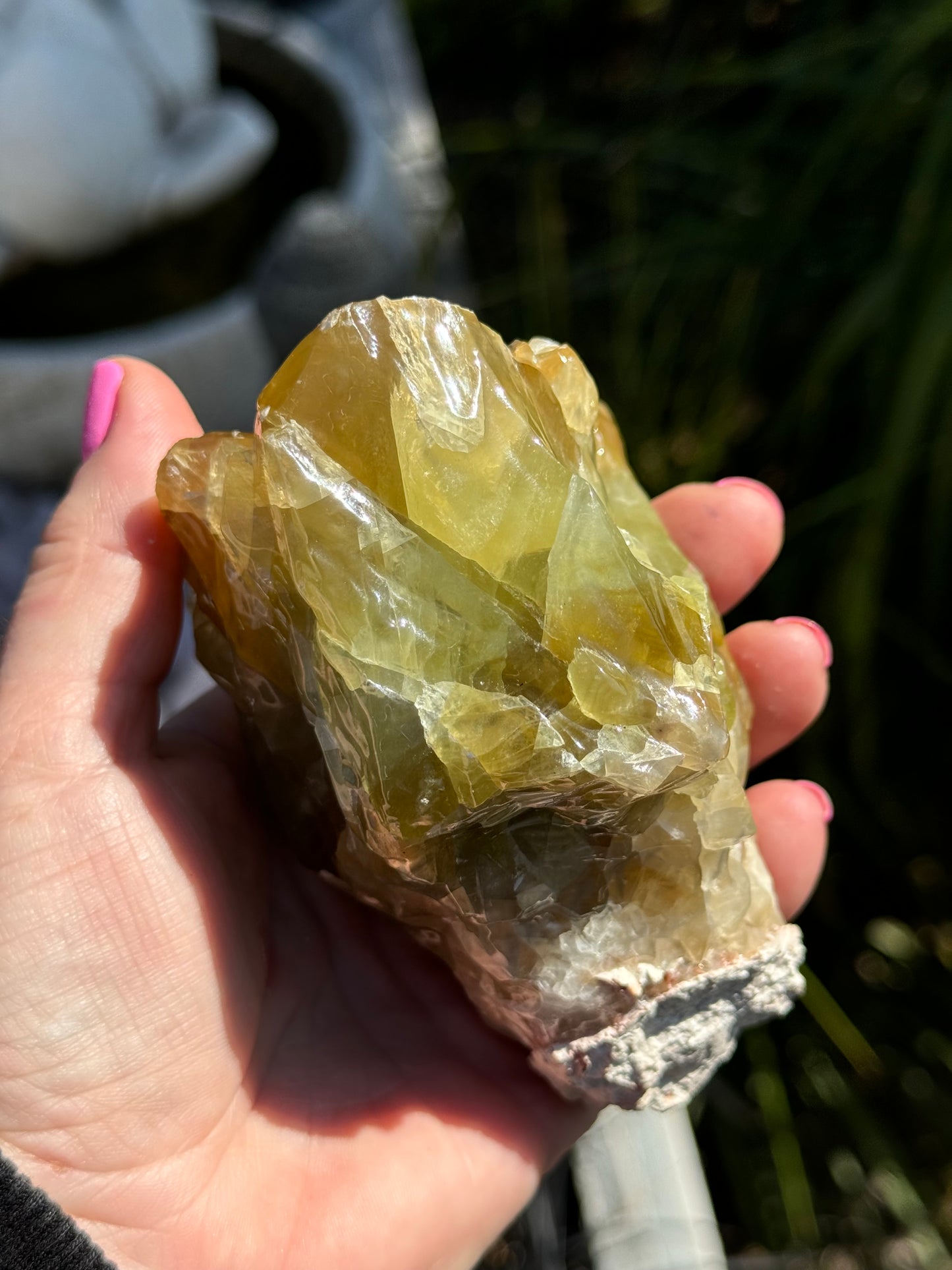 Green Calcite, Raw acid washed