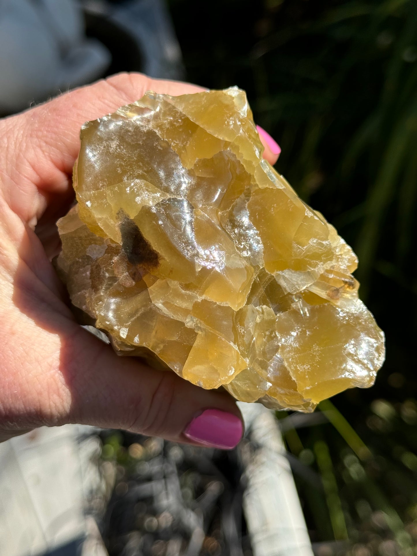 Green Calcite, Raw acid washed