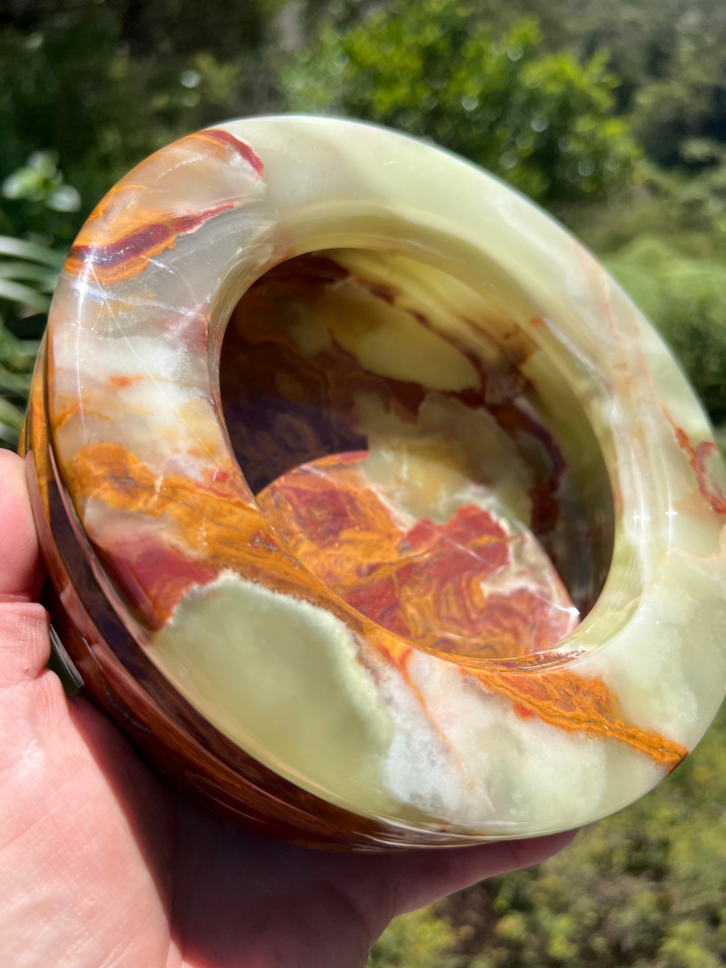 Green Onyx Bowl with Lid