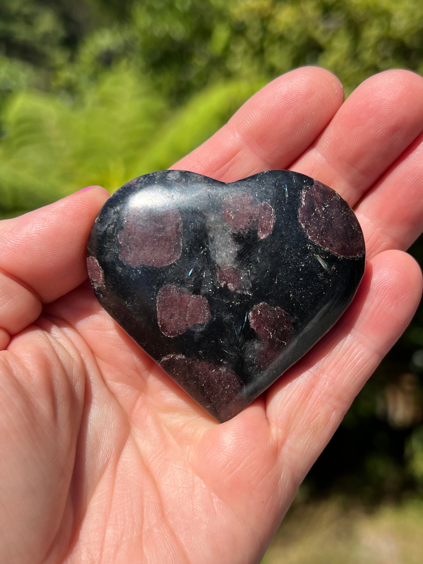 Almandine Garnet in Anthophyllite and Cordierite Heart