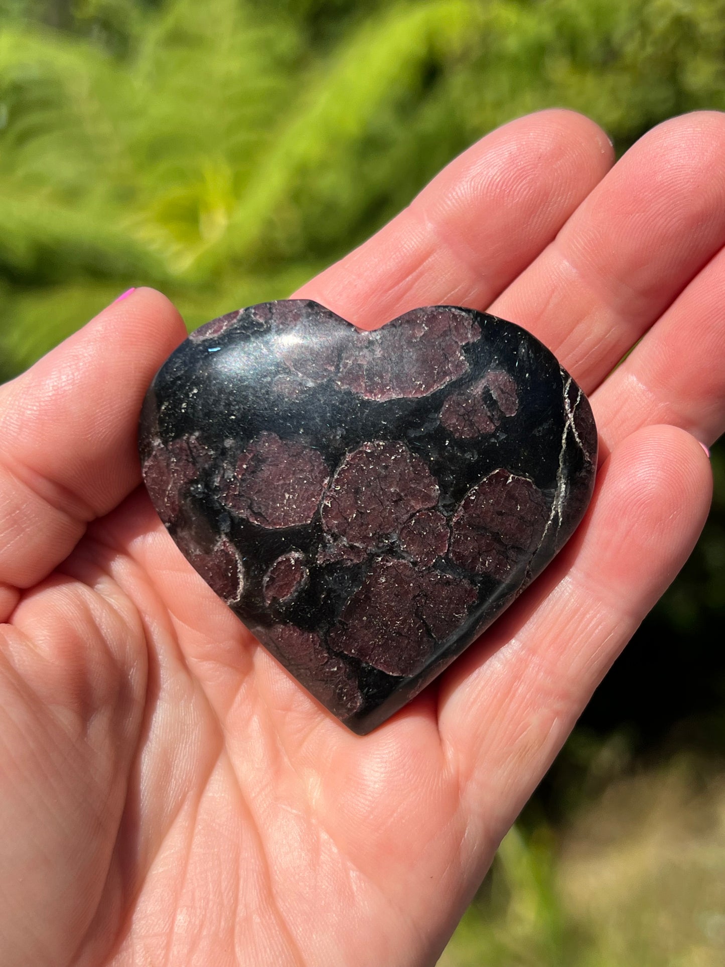 Almandine Garnet in Anthophyllite and Cordierite Heart