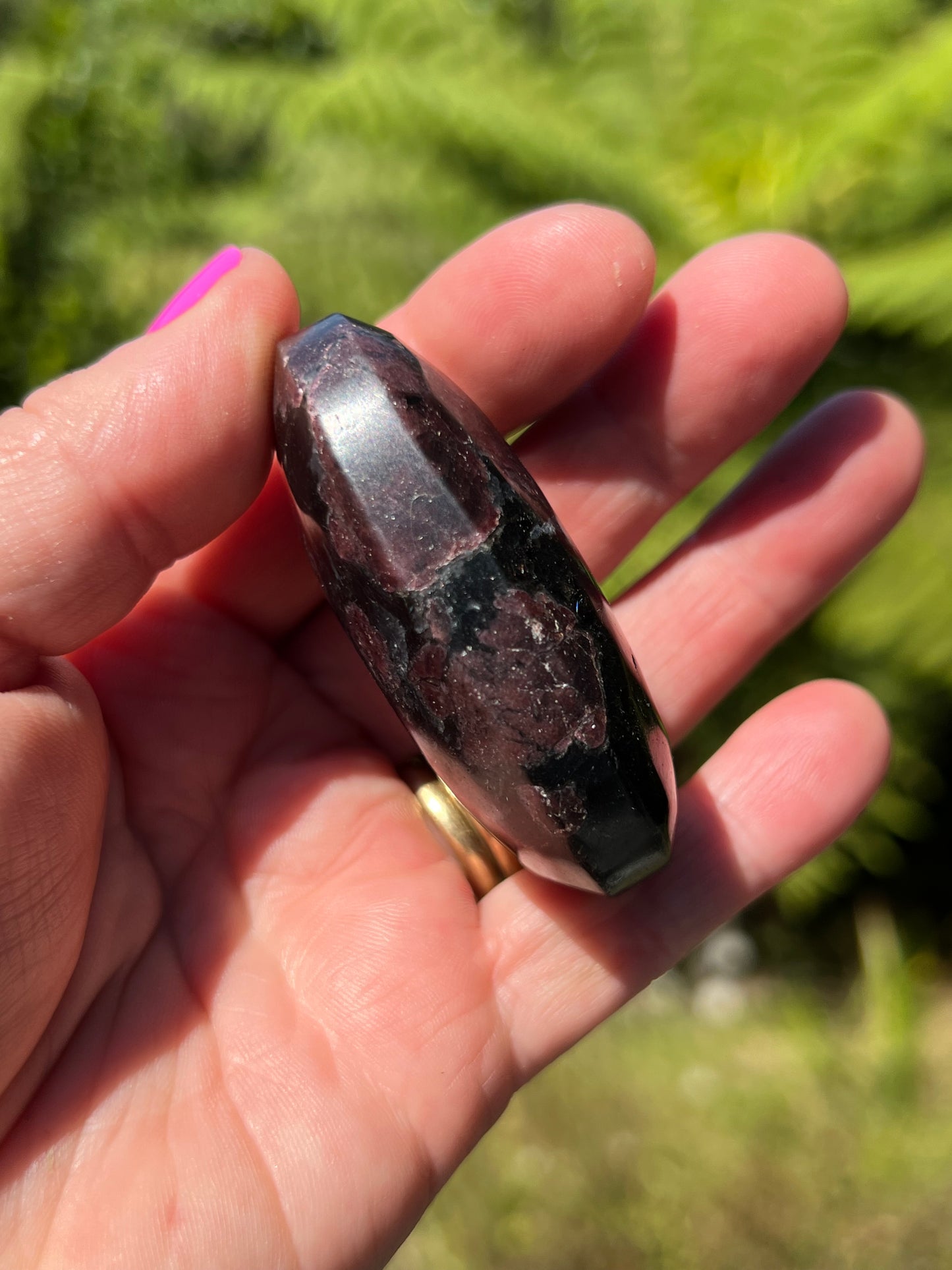 Almandine Garnet in Anthophyllite and Cordierite Soapstone