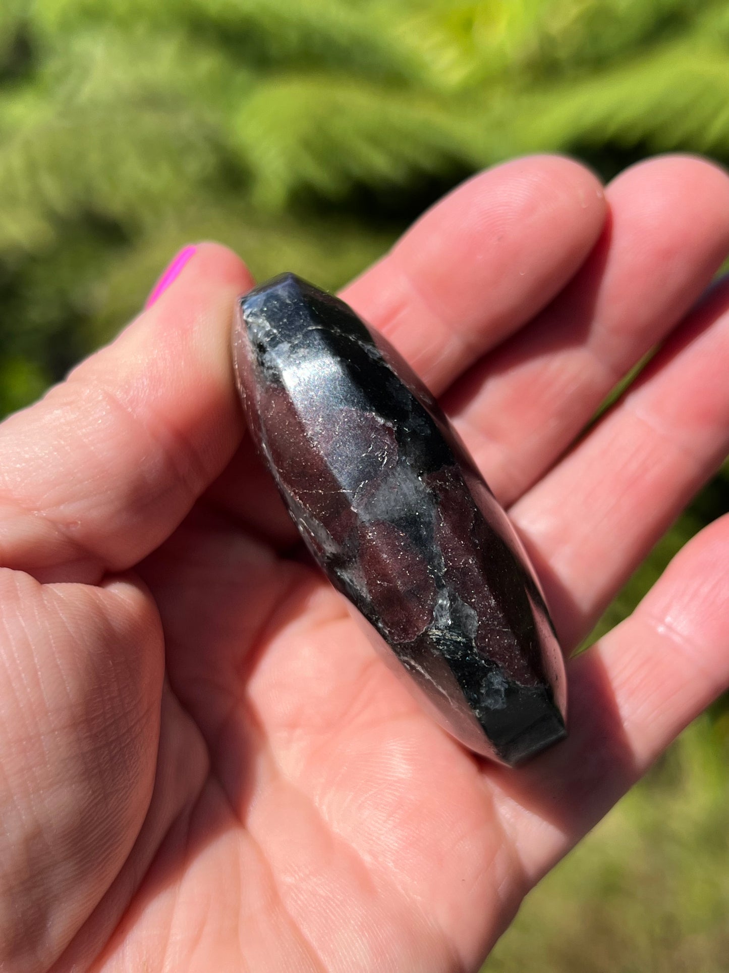 Almandine Garnet in Anthophyllite and Cordierite Soapstone