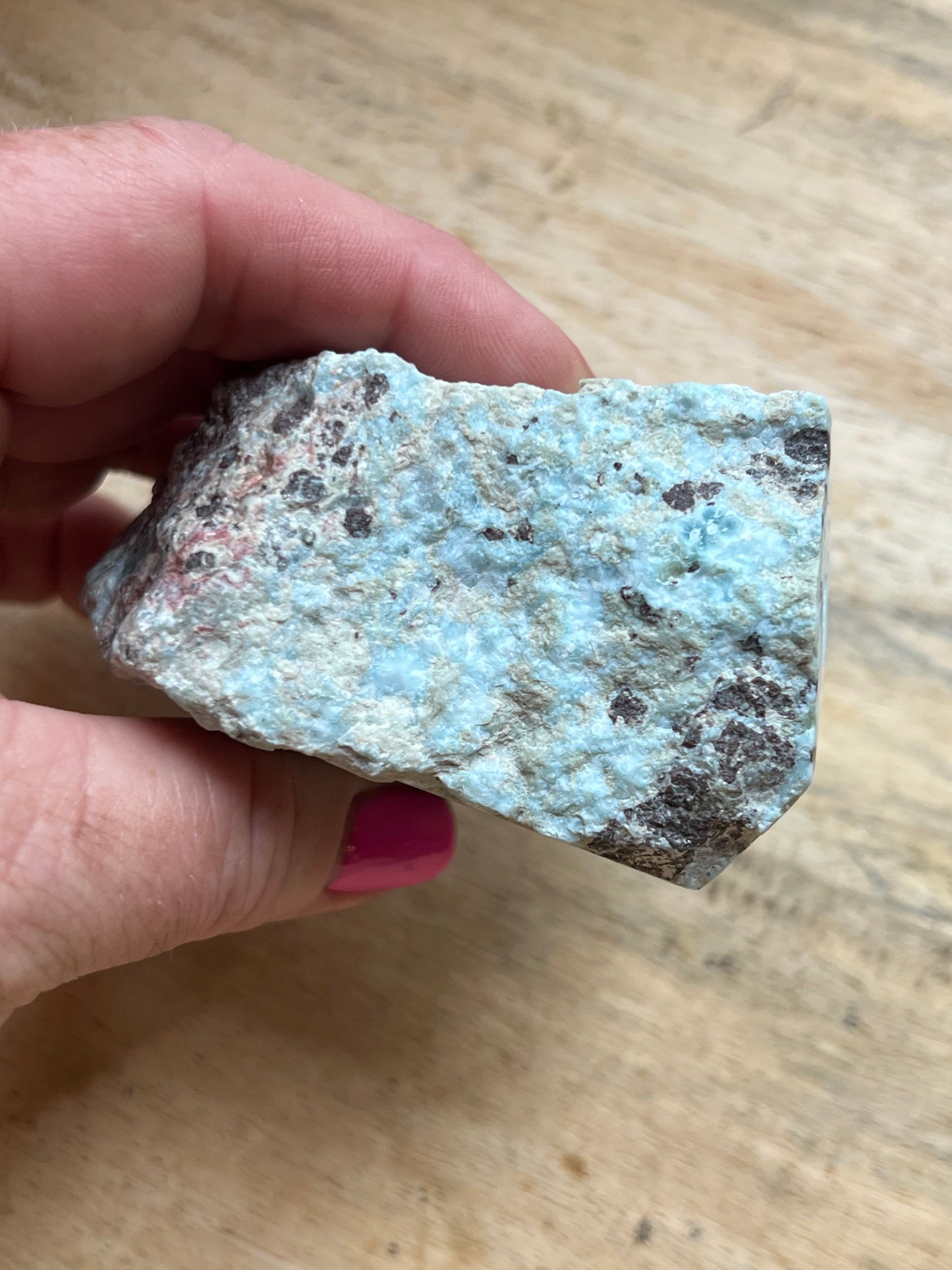 Larimar, Semi Polished Piece