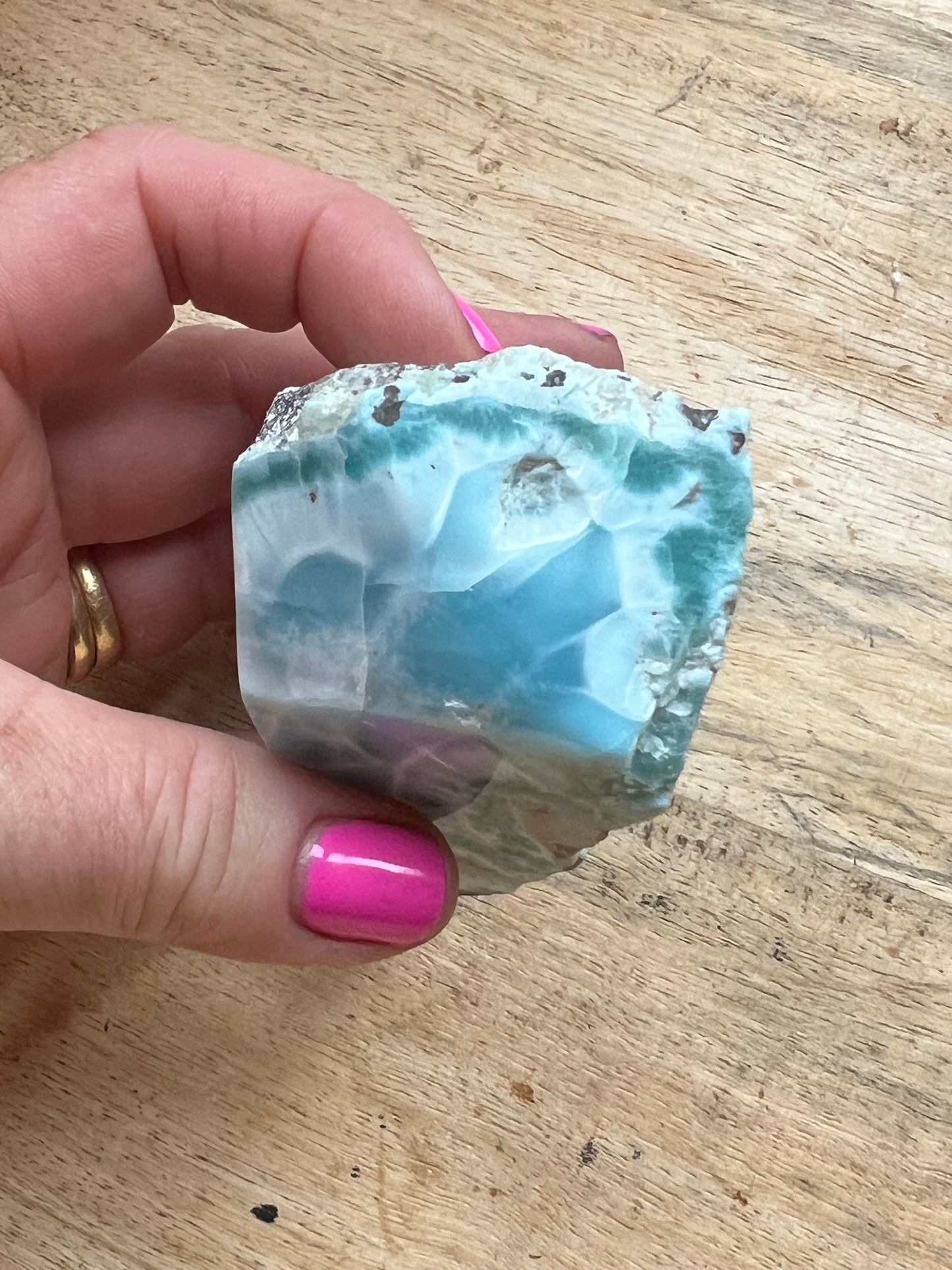 Larimar, Semi Polished Piece