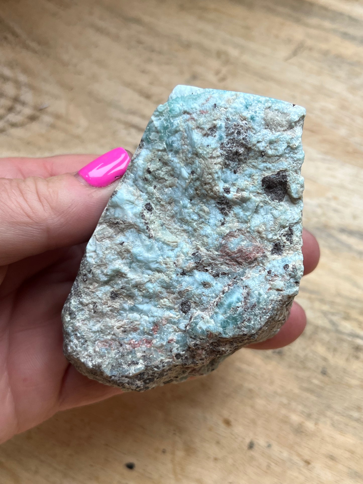 Larimar, Semi Polished Piece