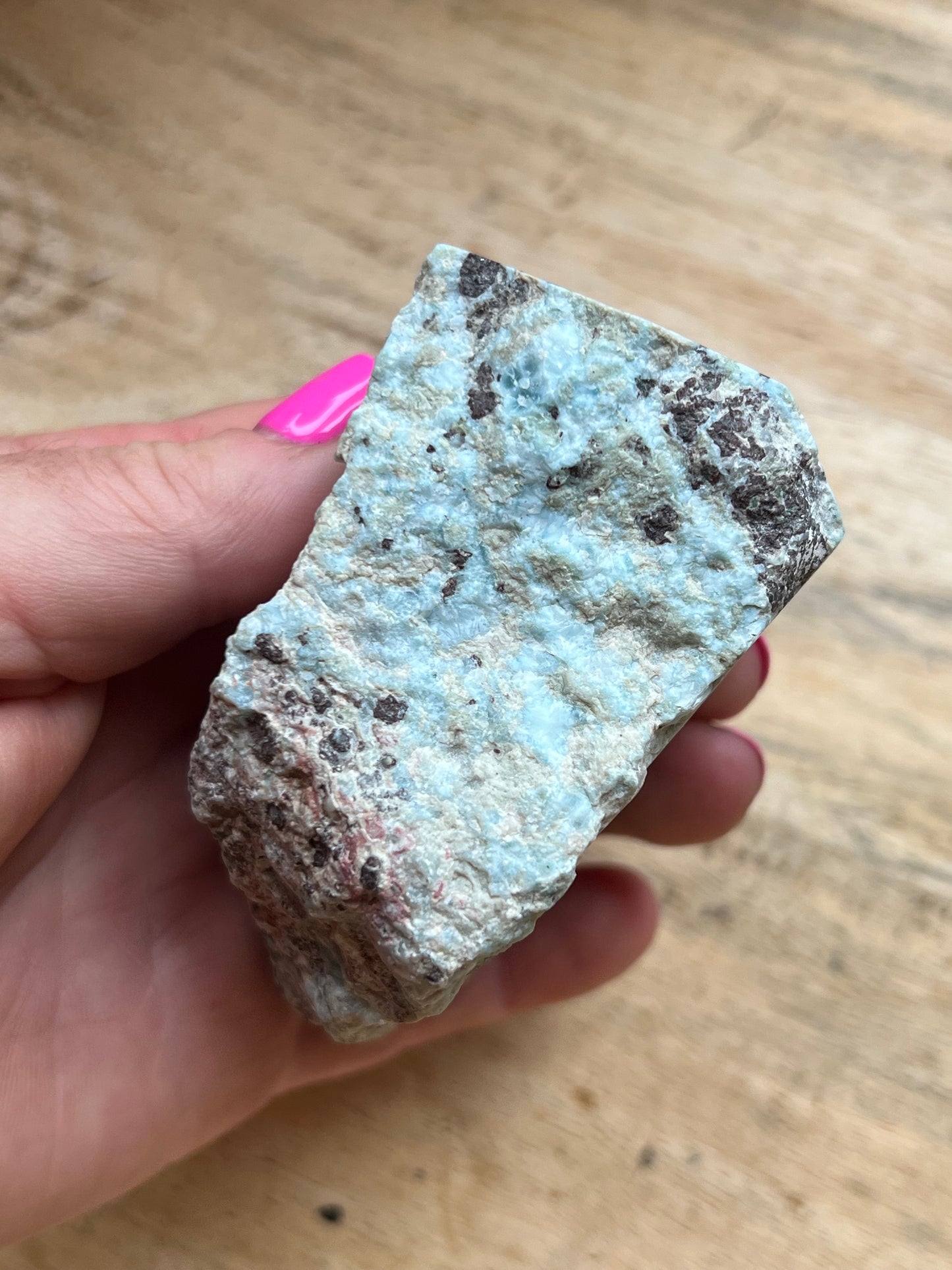 Larimar, Semi Polished Piece