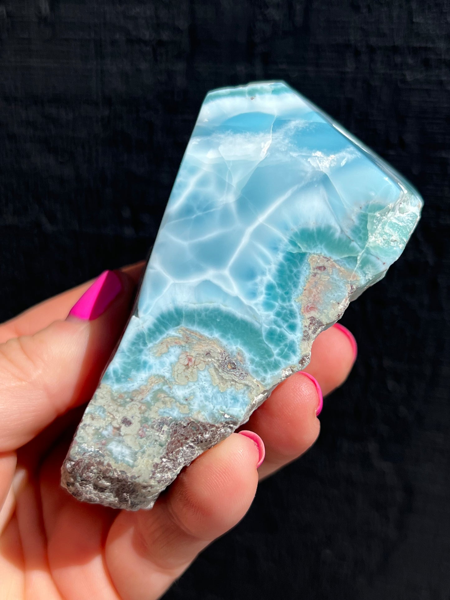 Larimar, Semi Polished Piece