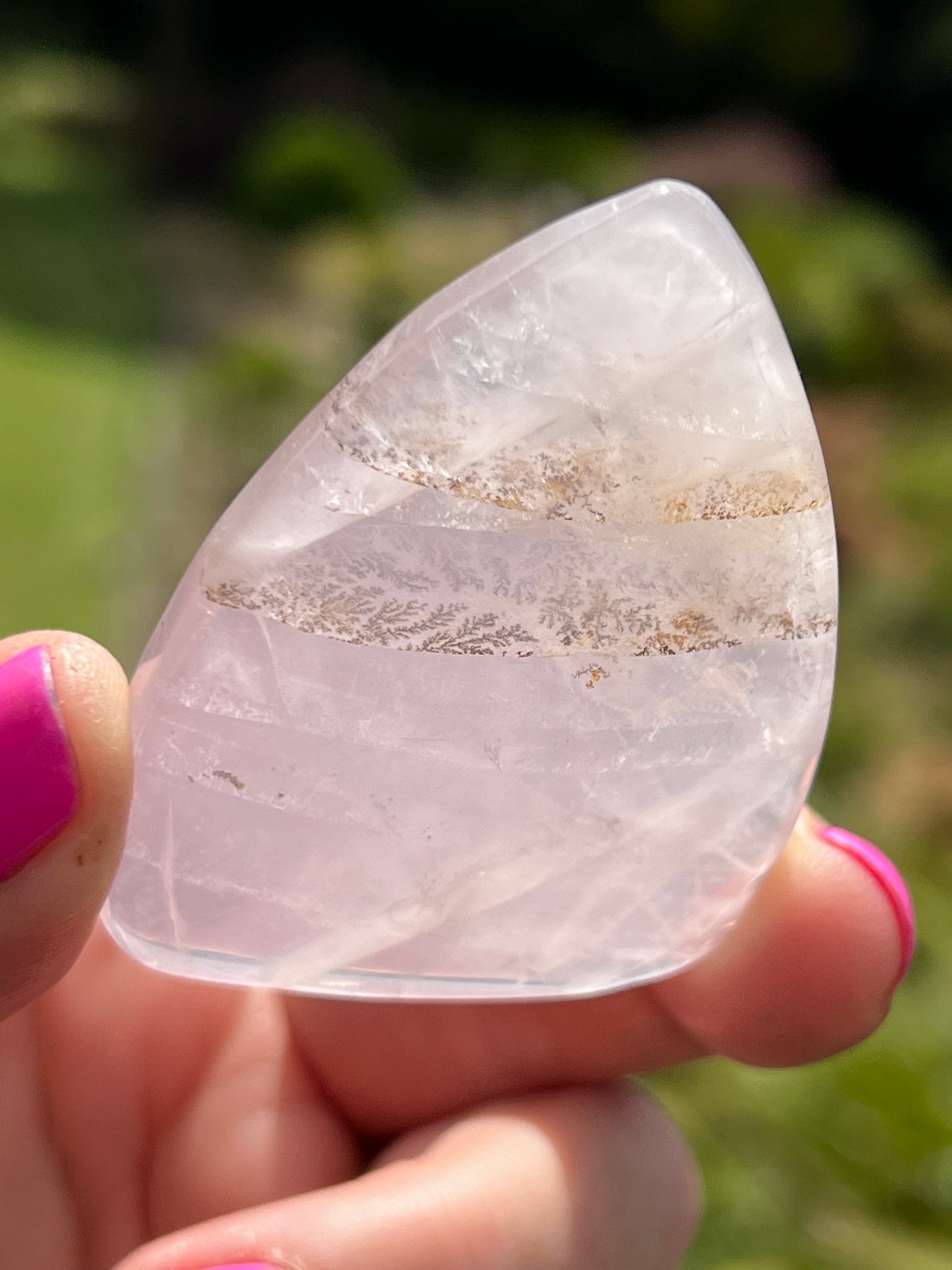 Dendritic Star Rose Quartz freeform