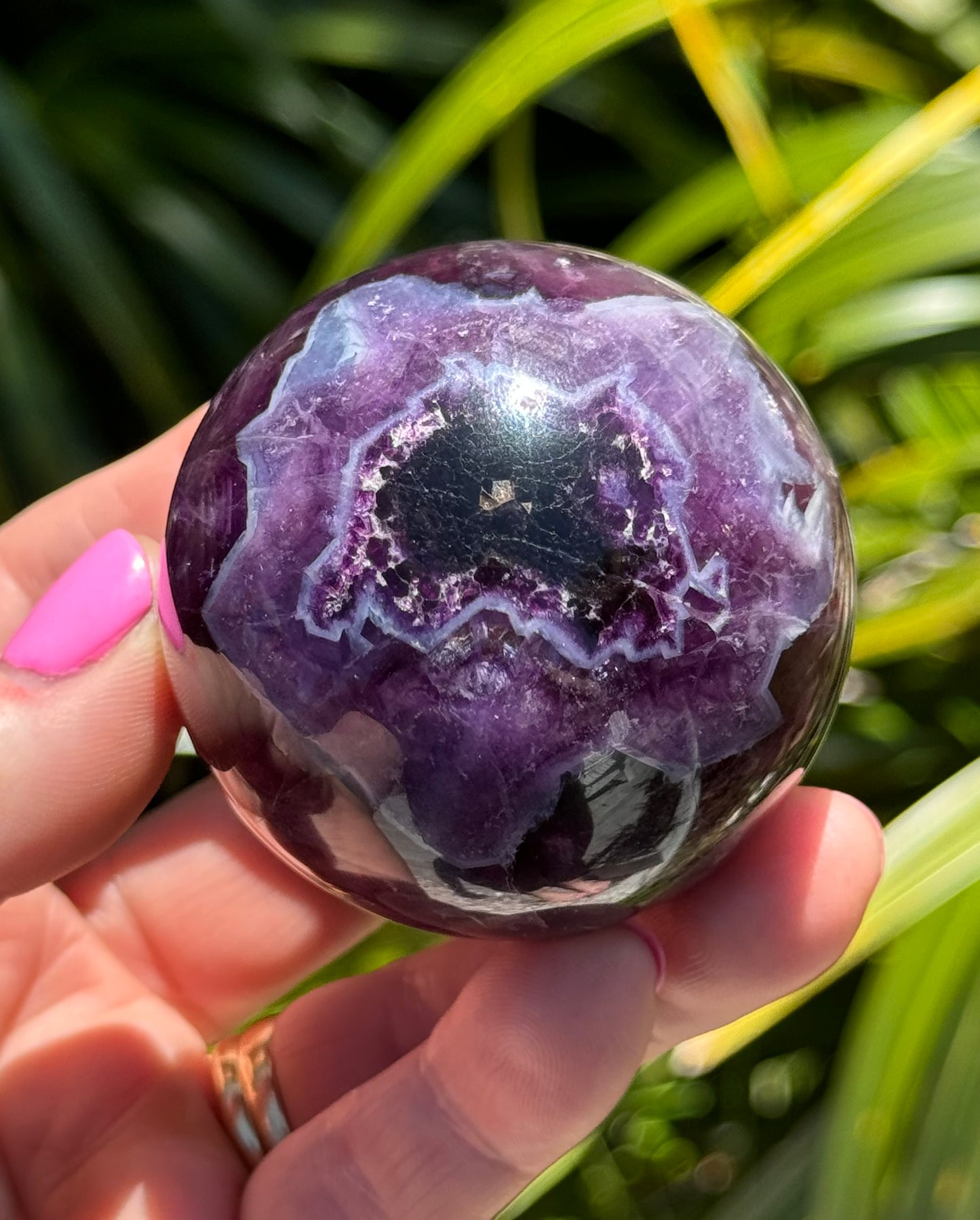 Purple Fluorite Sphere