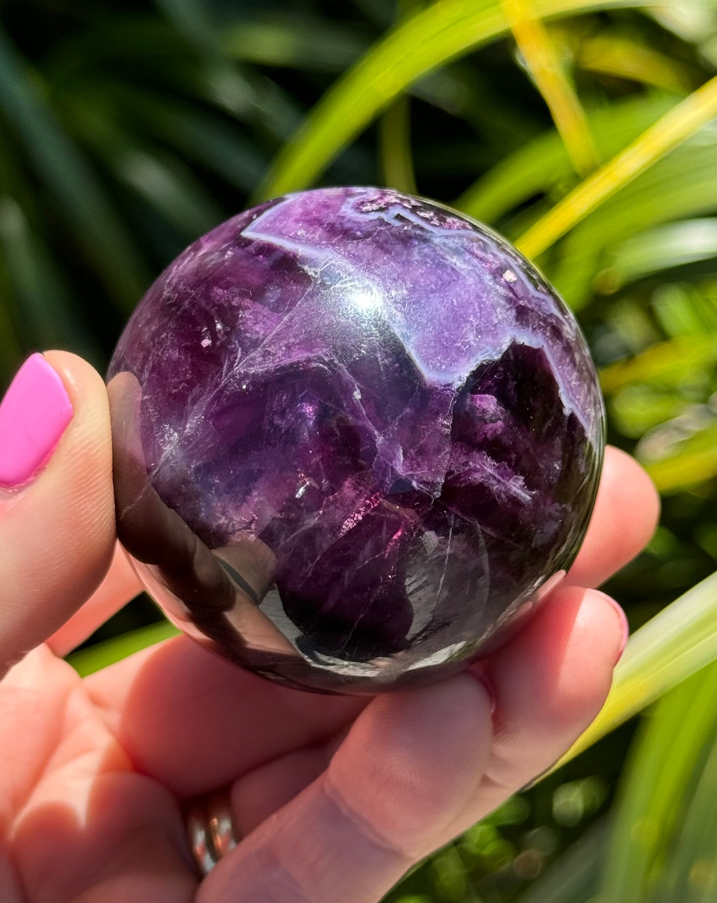 Purple Fluorite Sphere