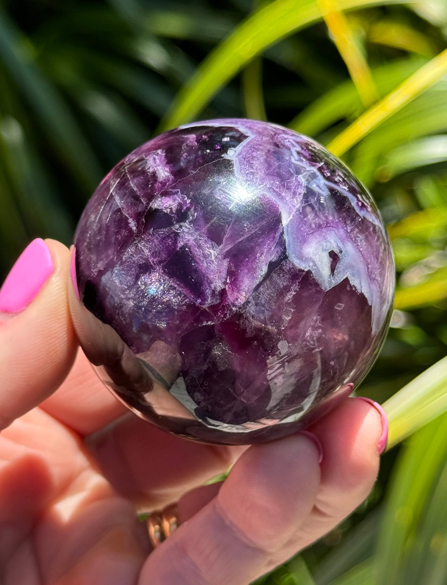 Purple Fluorite Sphere
