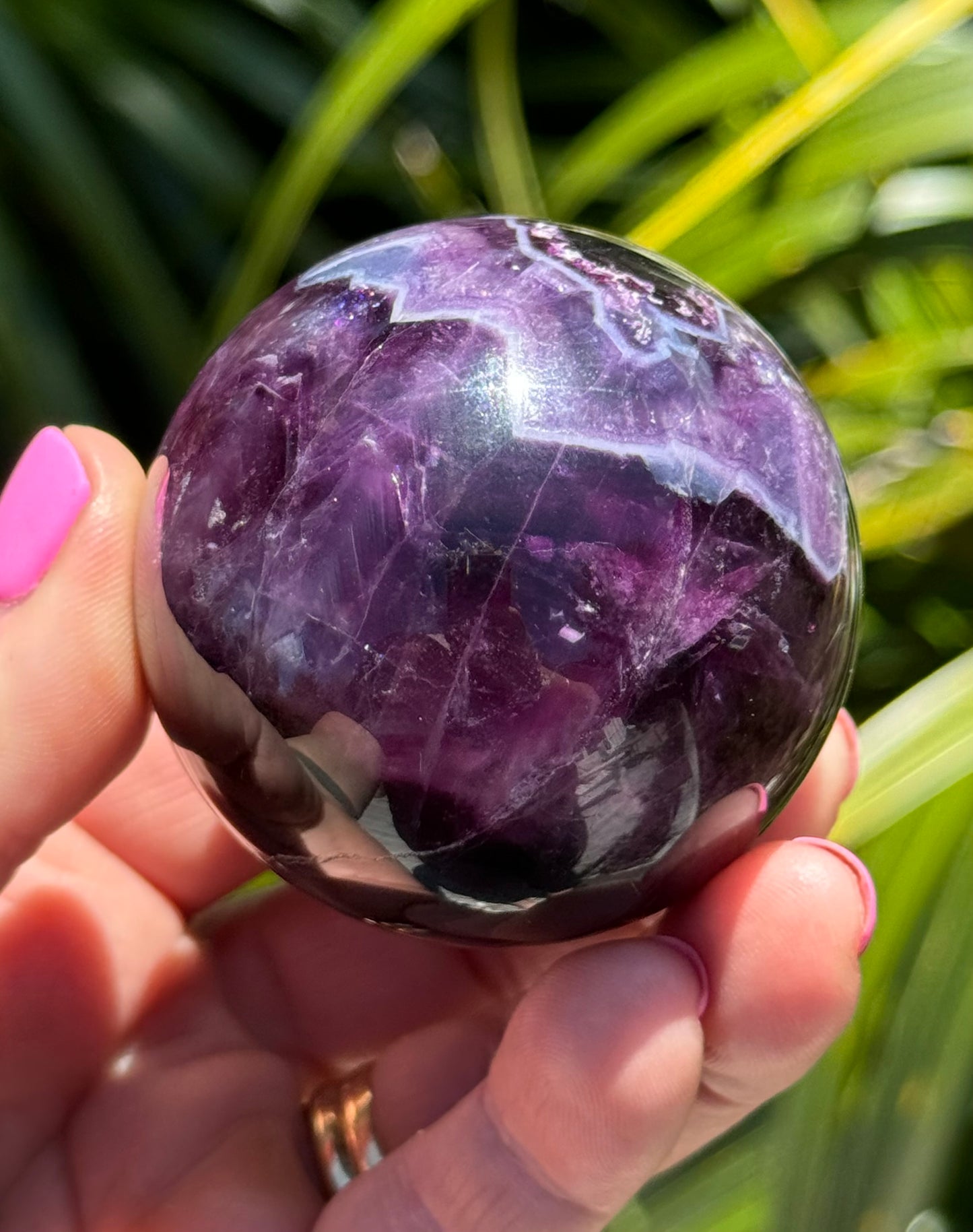 Purple Fluorite Sphere