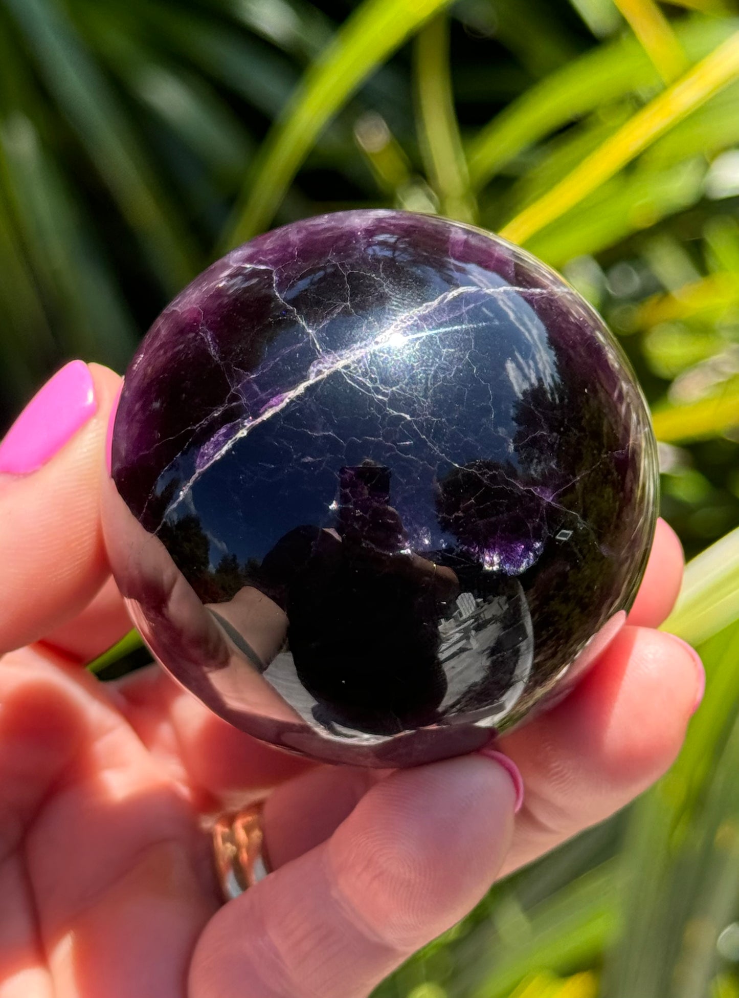 Purple Fluorite Sphere