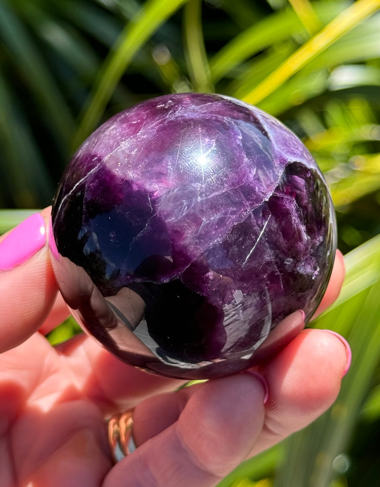 Purple Fluorite Sphere