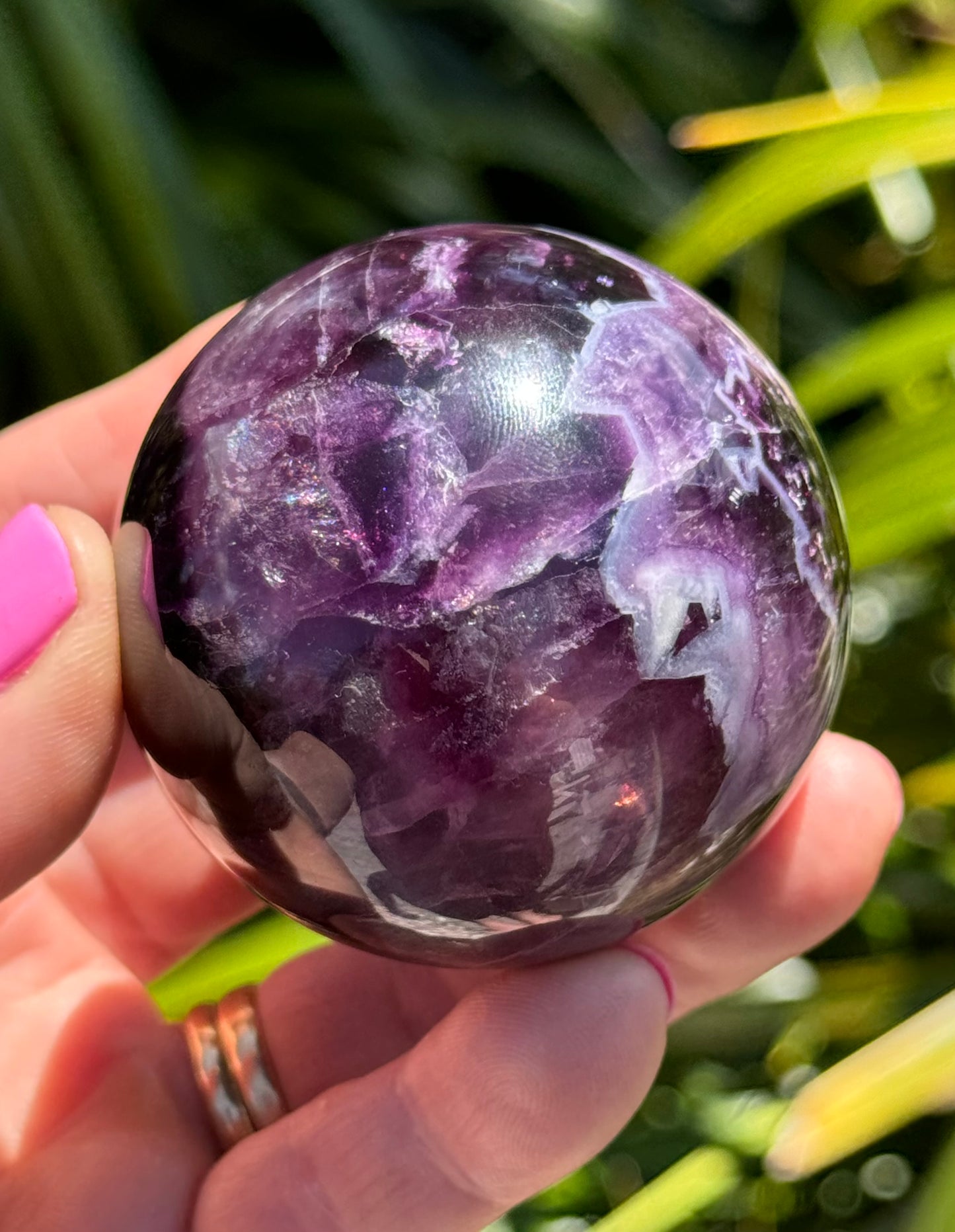 Purple Fluorite Sphere