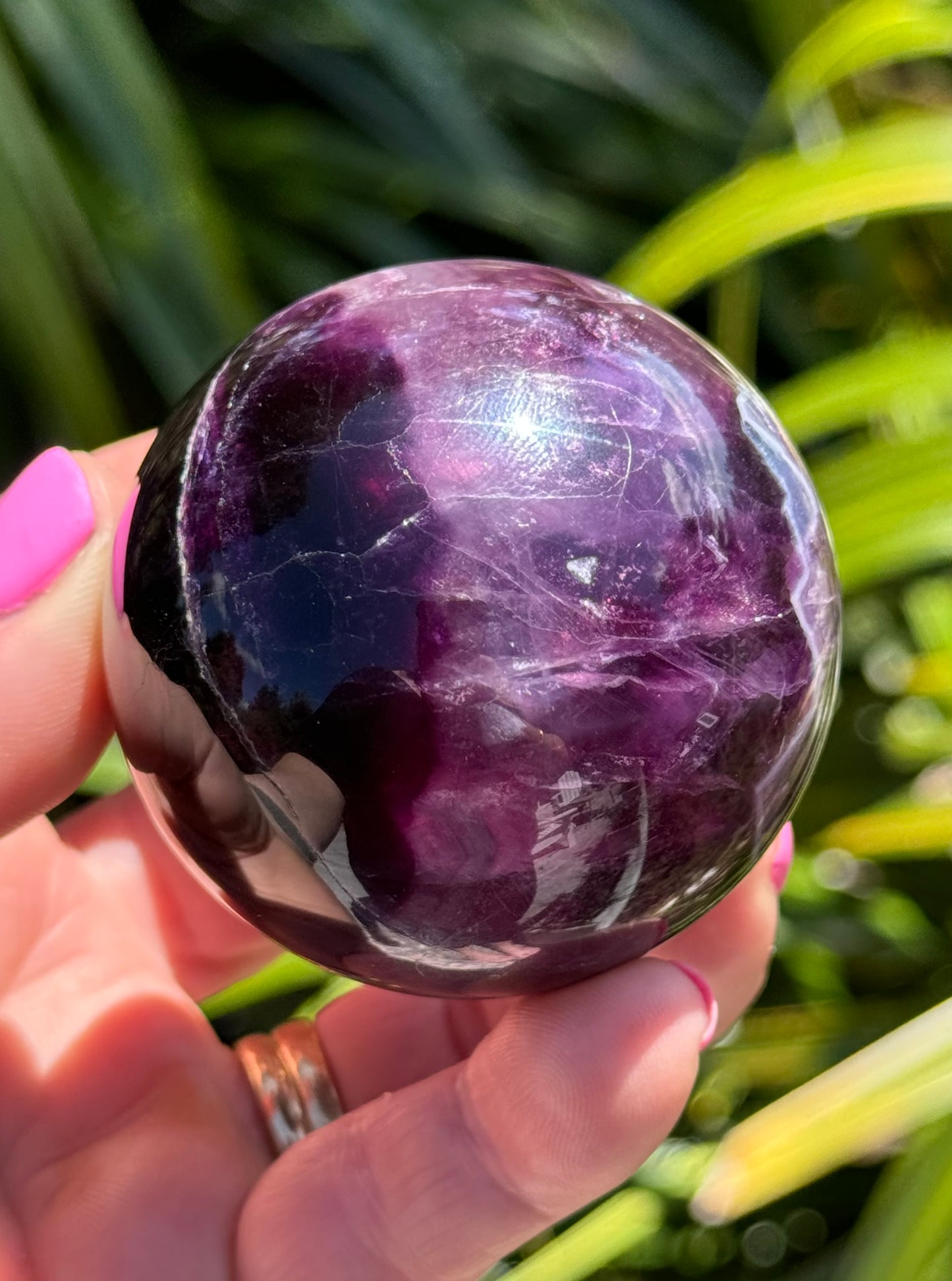 Purple Fluorite Sphere