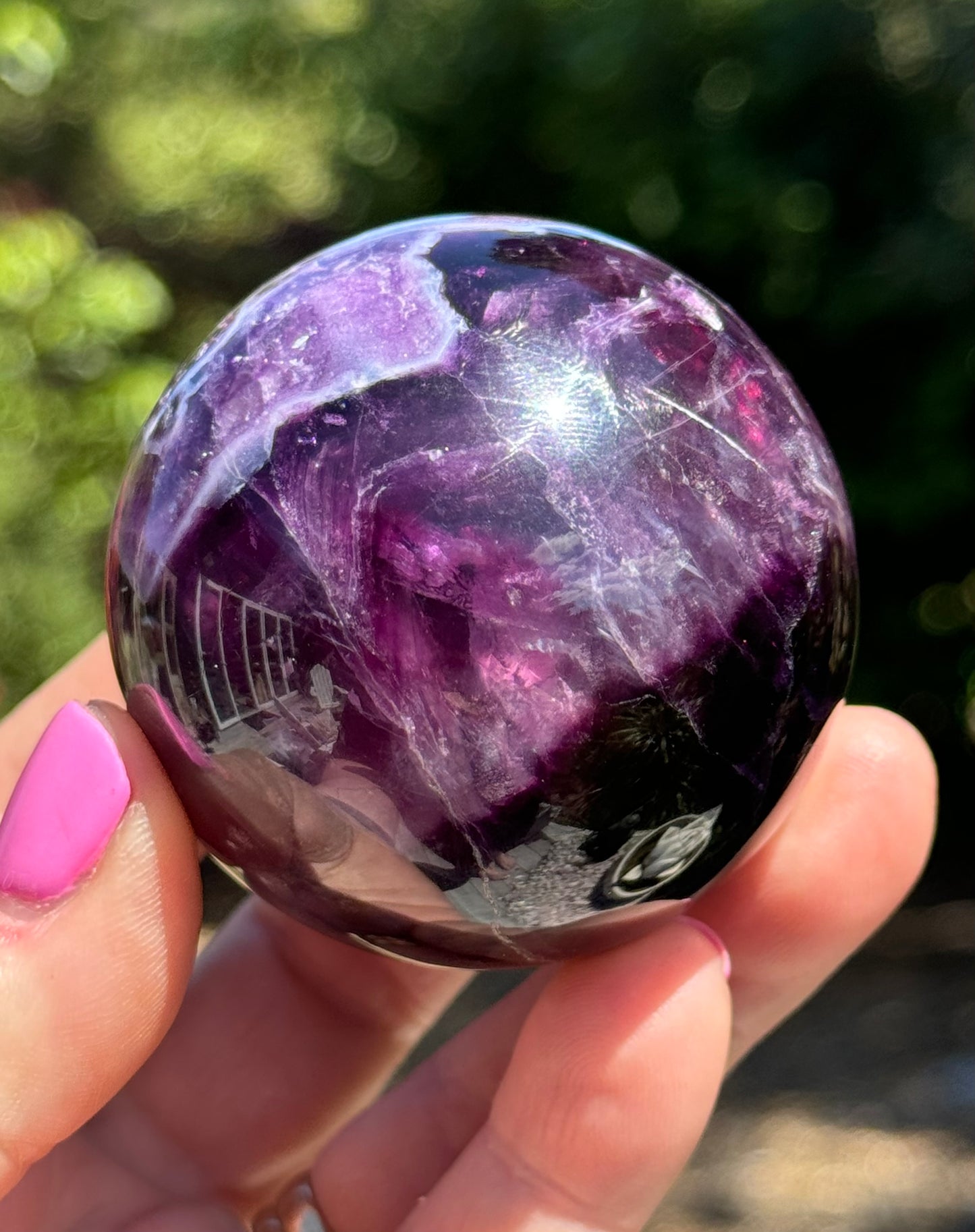 Purple Fluorite Sphere