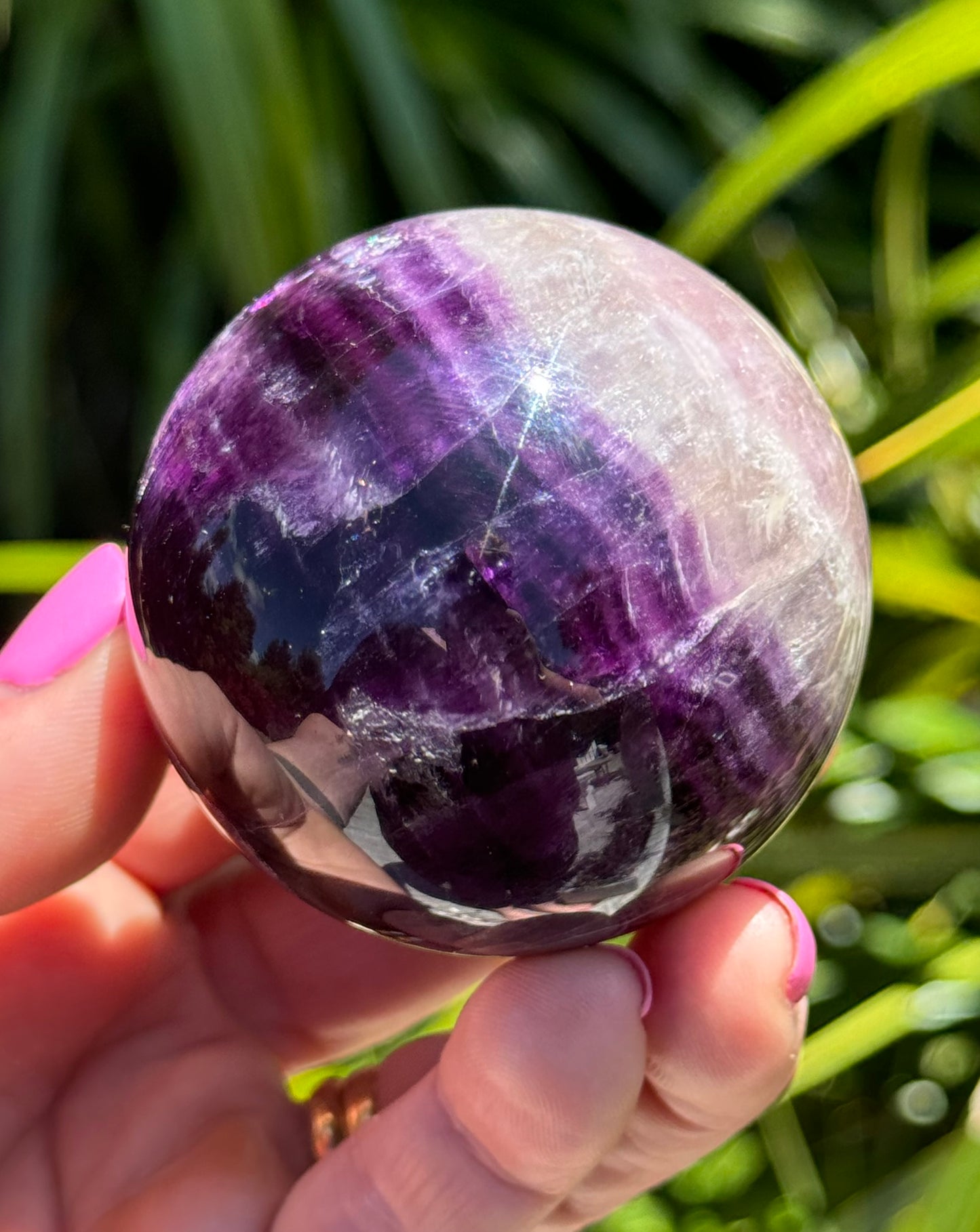 Purple Fluorite Sphere