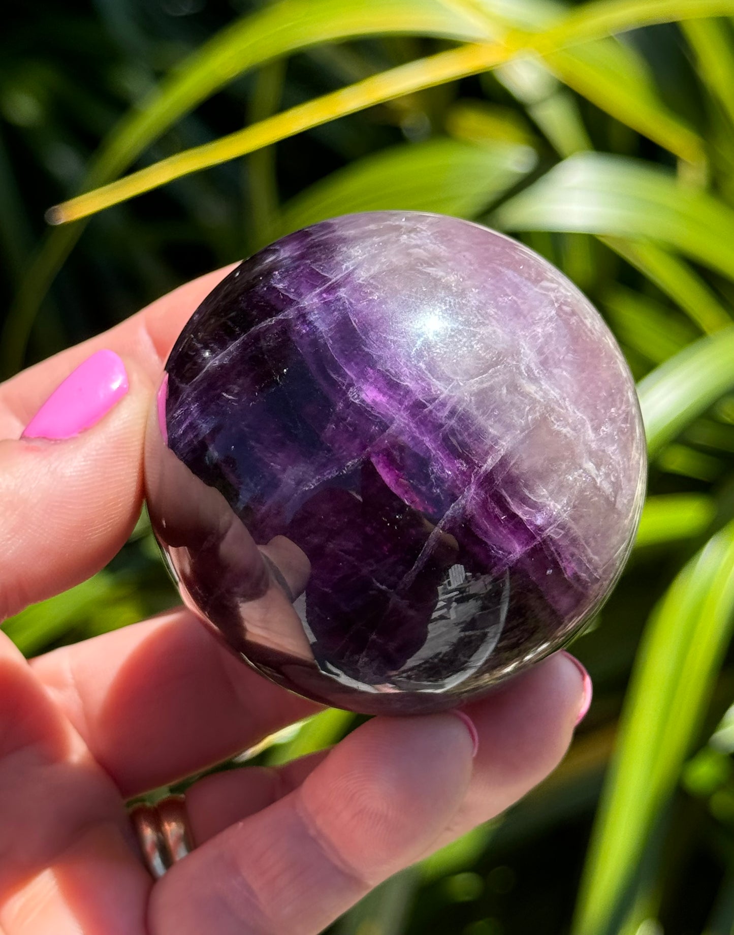 Purple Fluorite Sphere