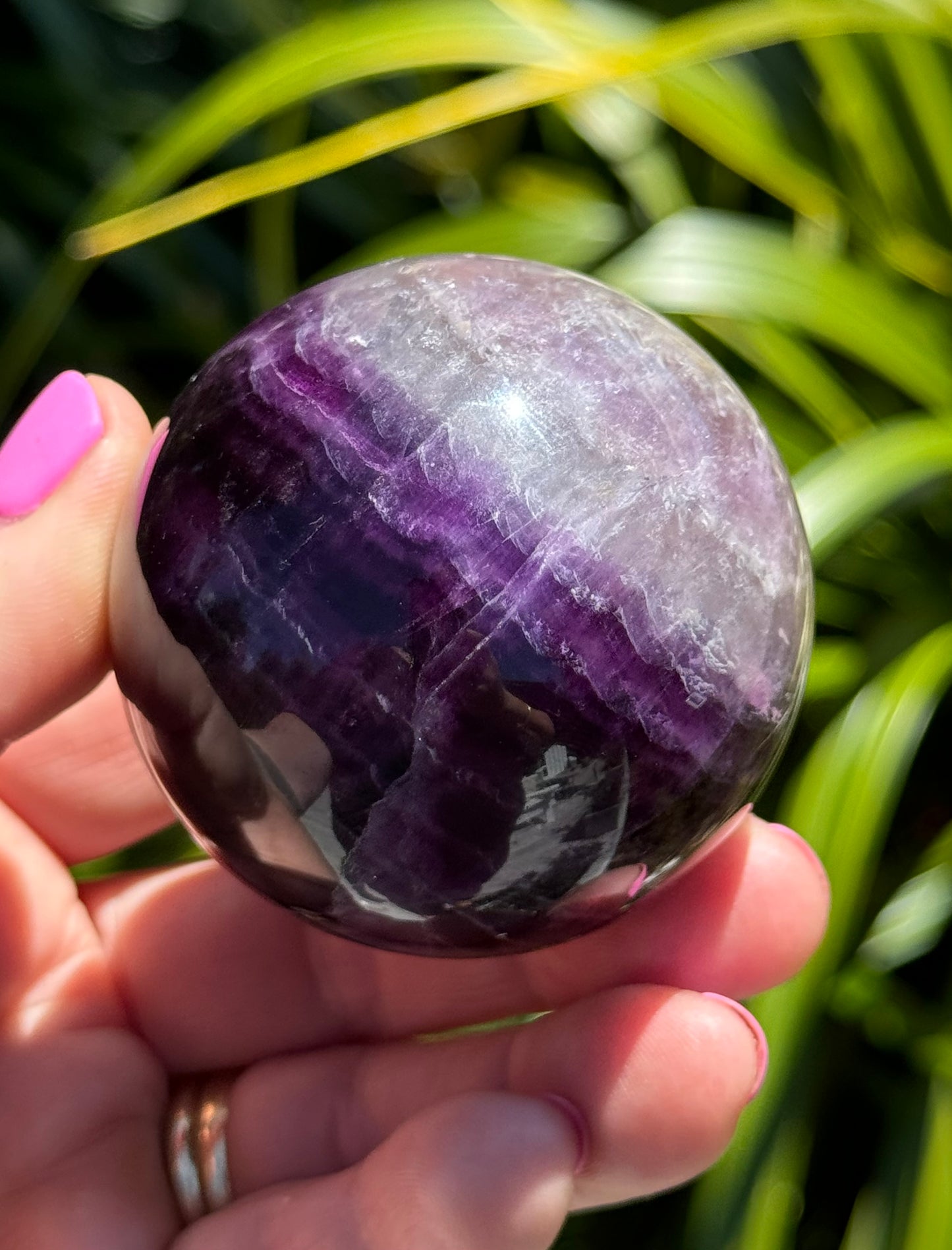 Purple Fluorite Sphere