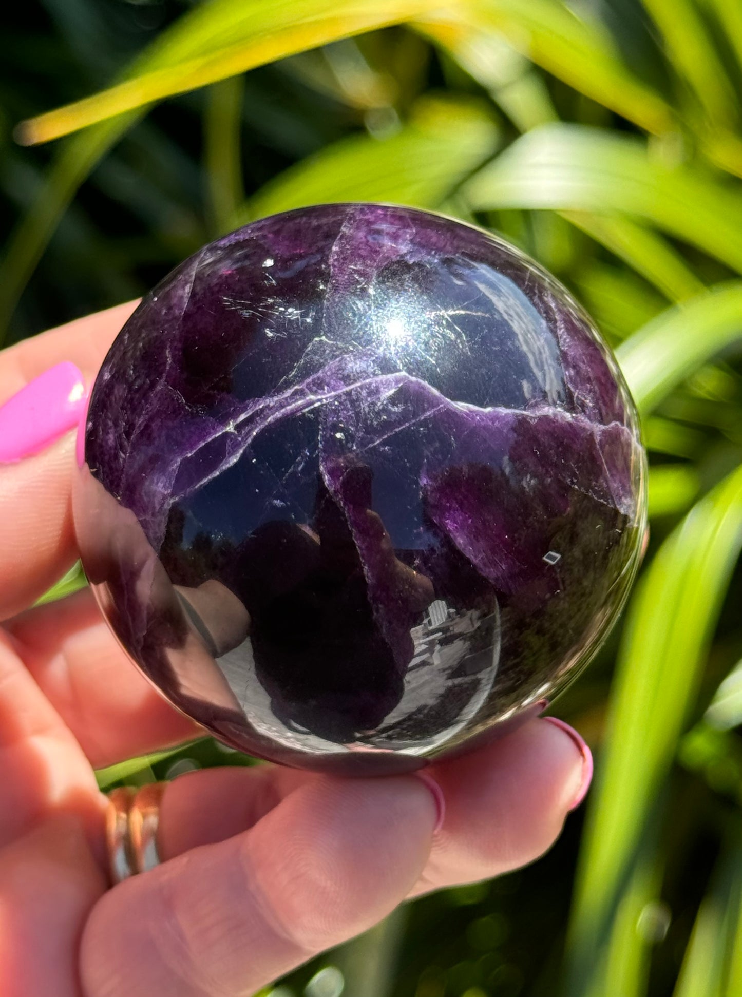 Purple Fluorite Sphere