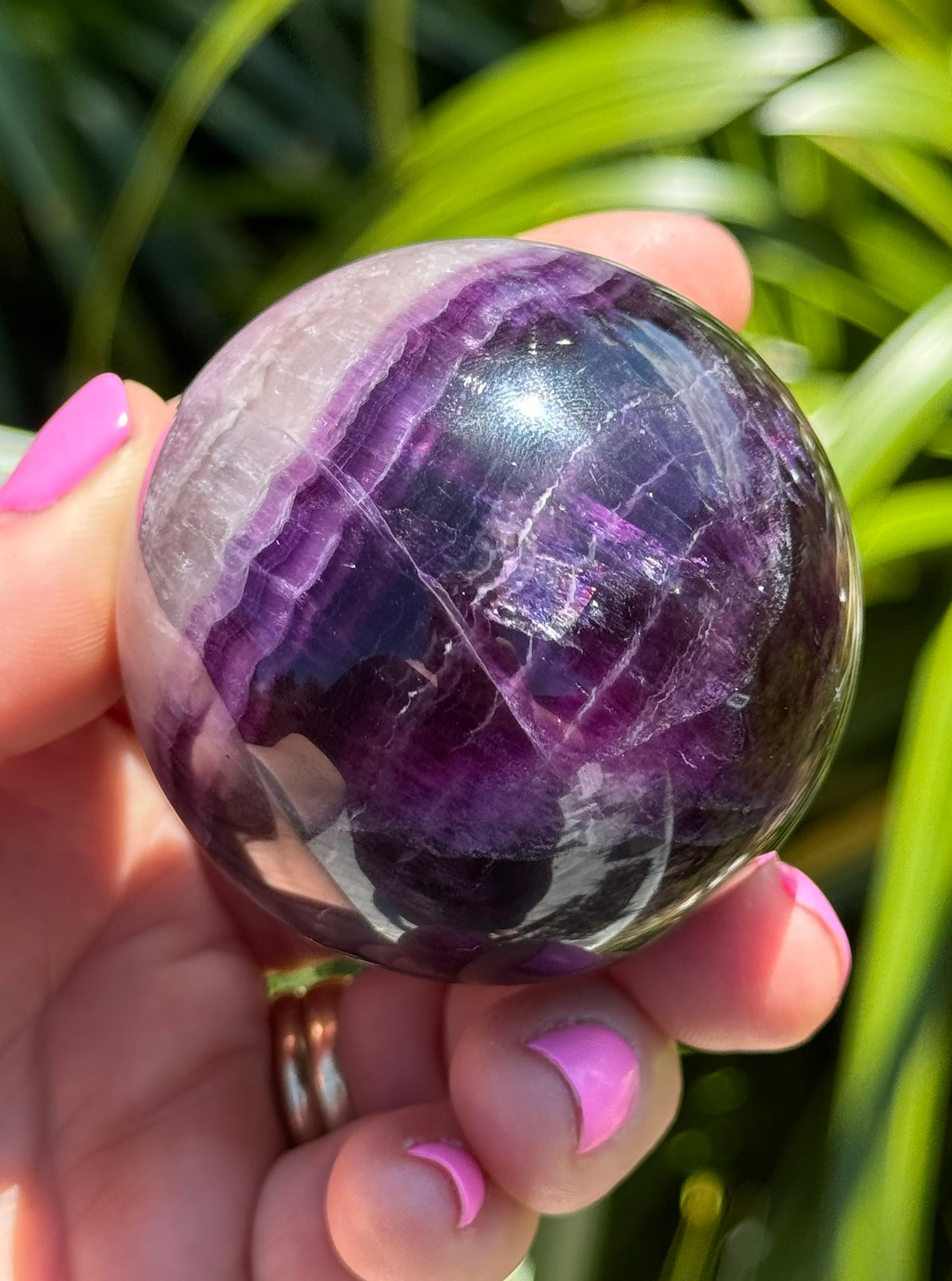 Purple Fluorite Sphere