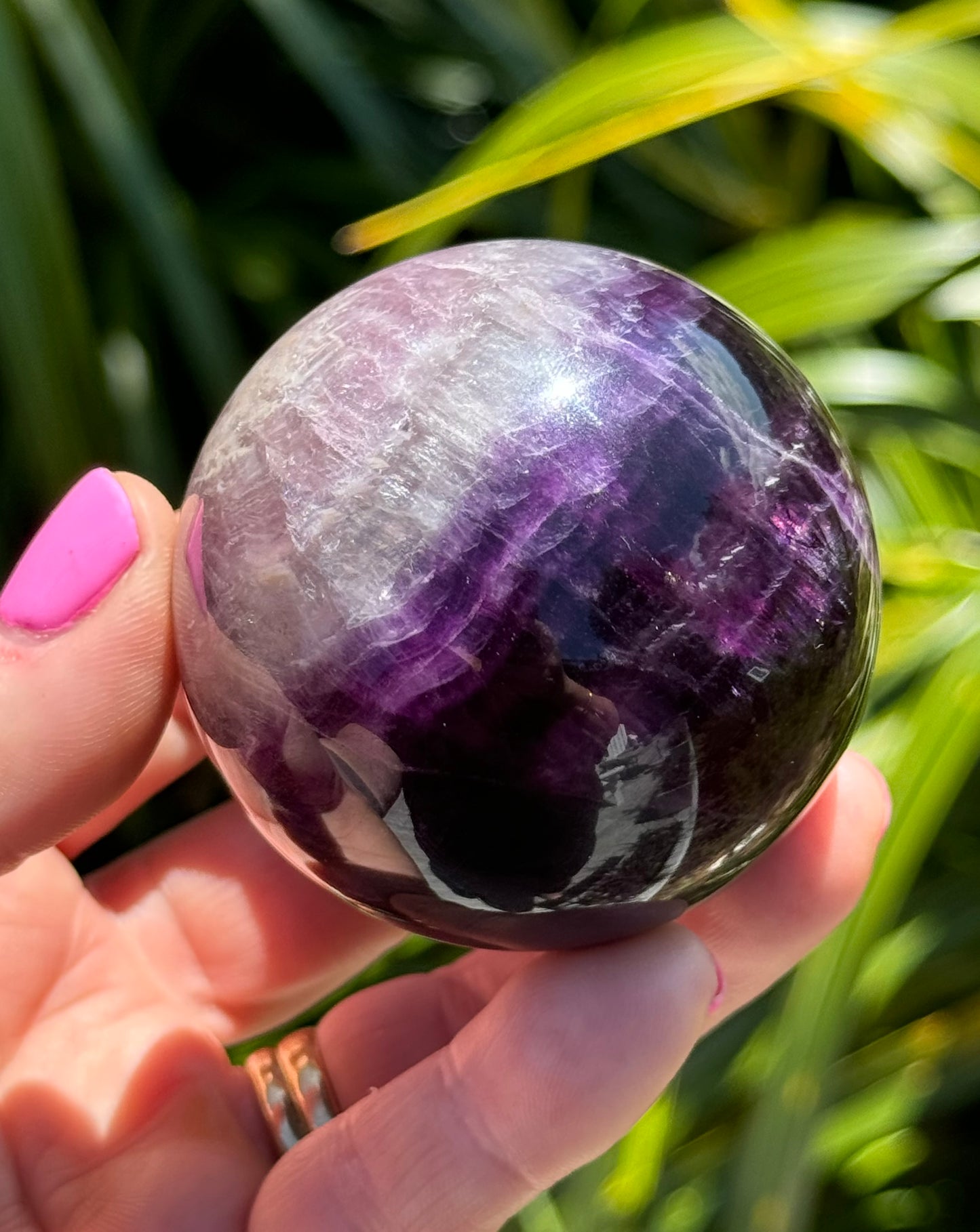 Purple Fluorite Sphere
