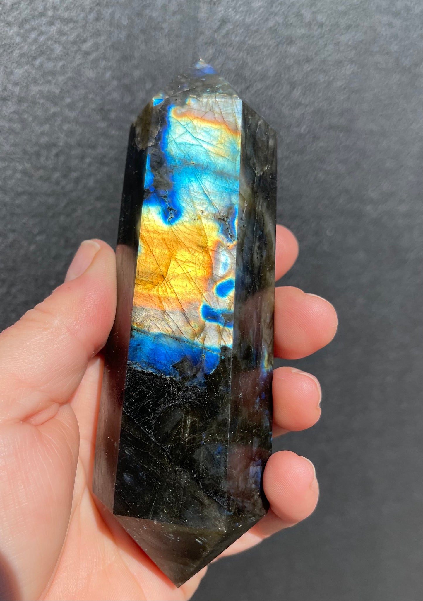 Labradorite Double Terminated Point