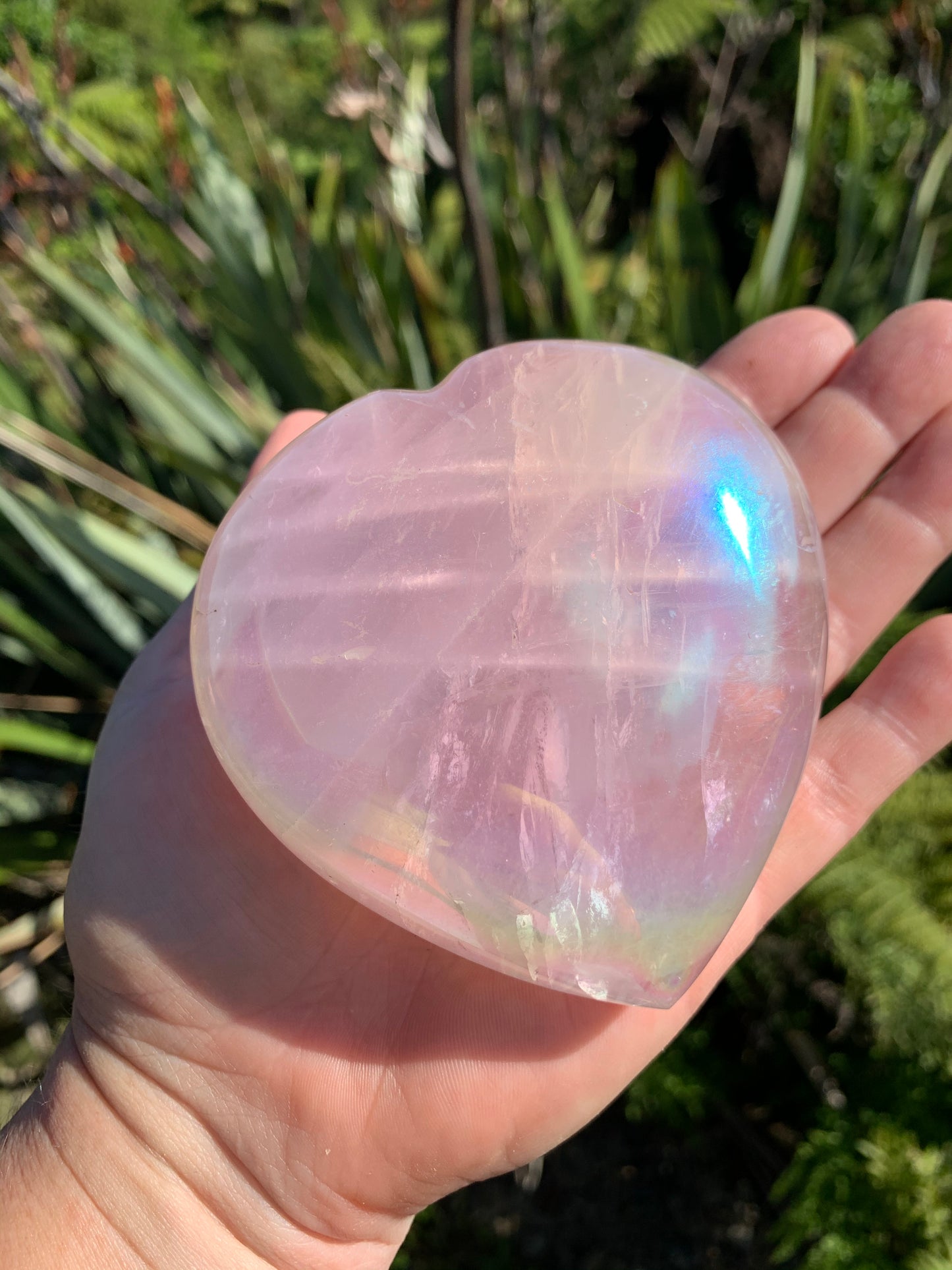 Angel Aura Star Rose Quartz Heart