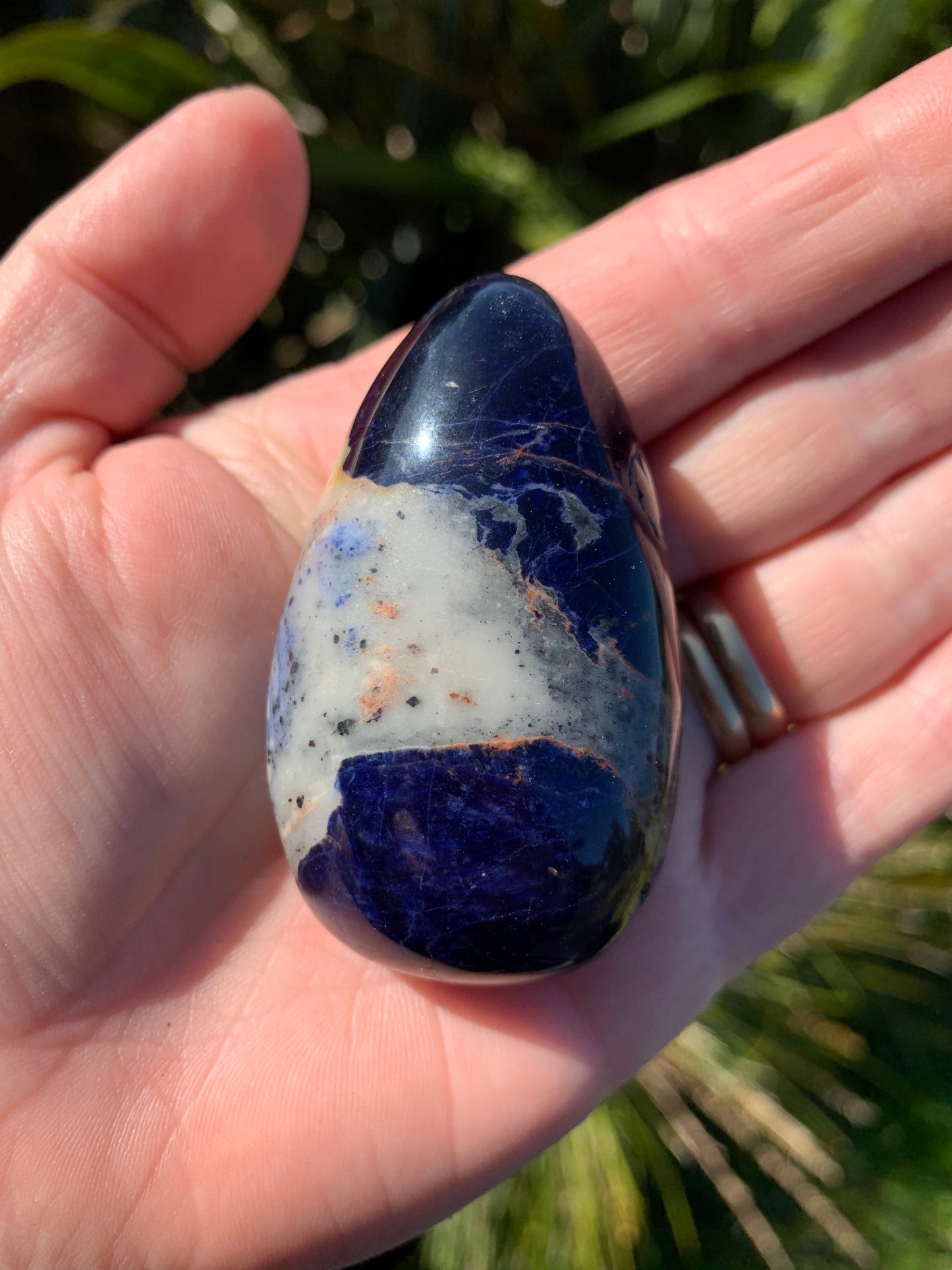 Sodalite Palm Stone