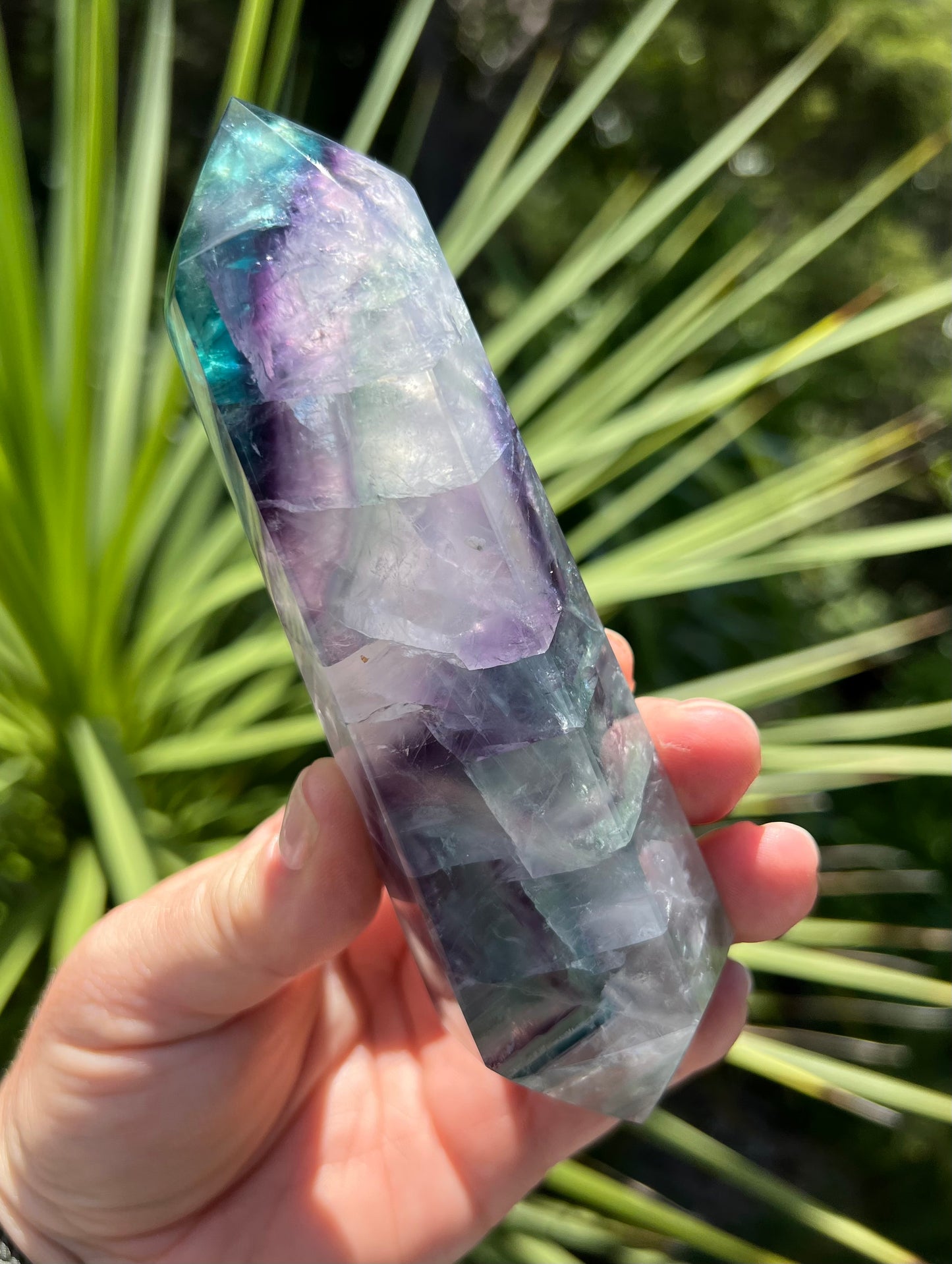 Rainbow Fluorite Double Terminated Point