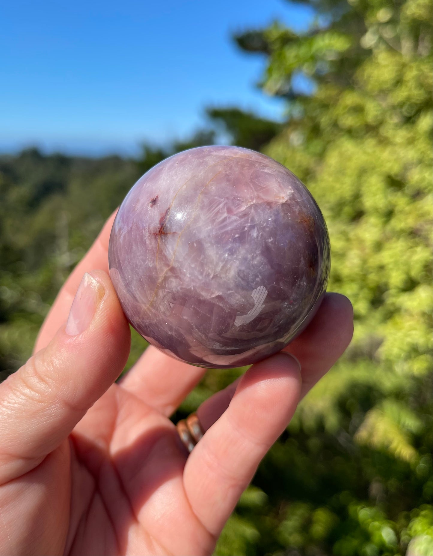 Lavender Rose Quartz Sphere