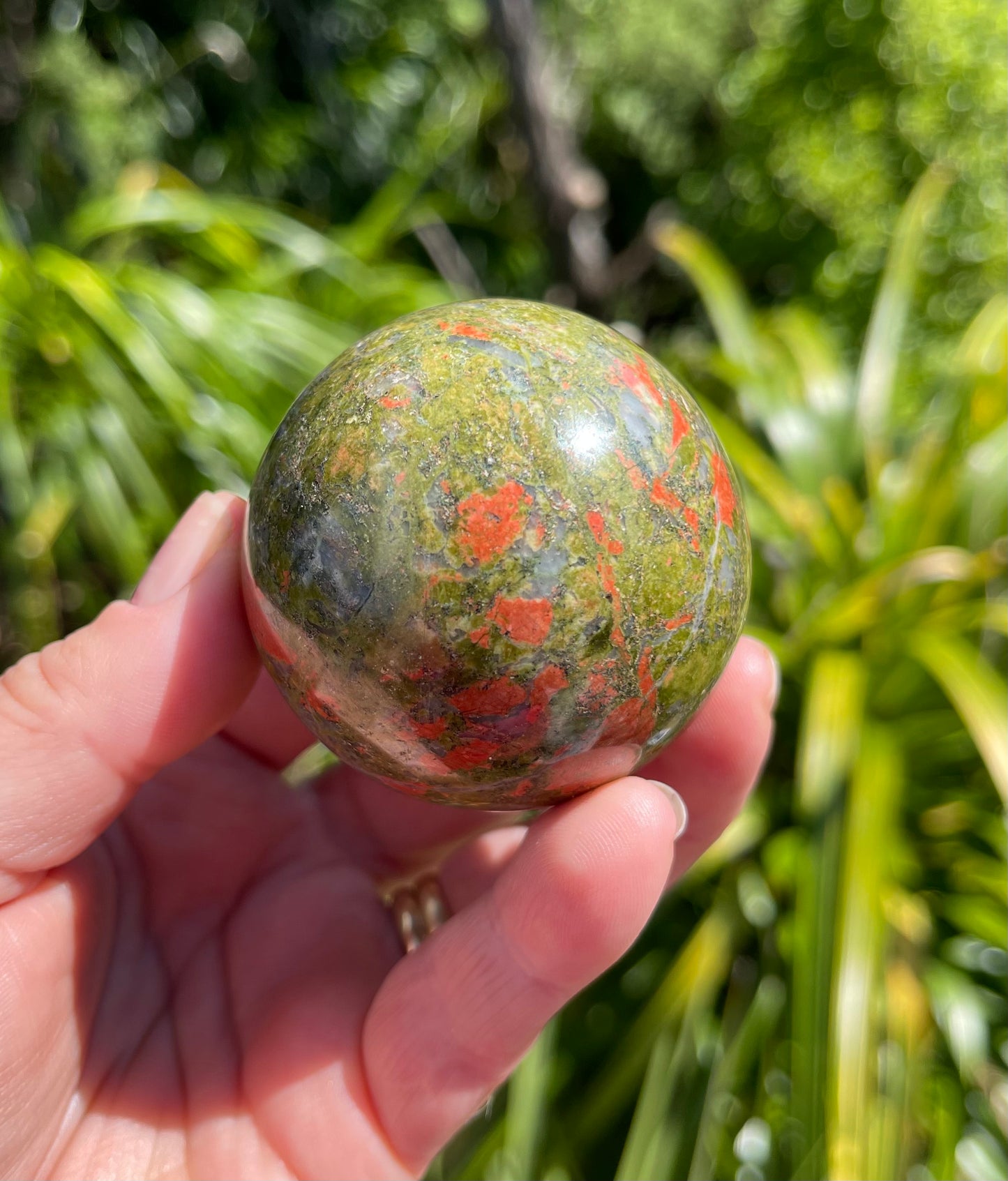 Unakite Jasper Sphere