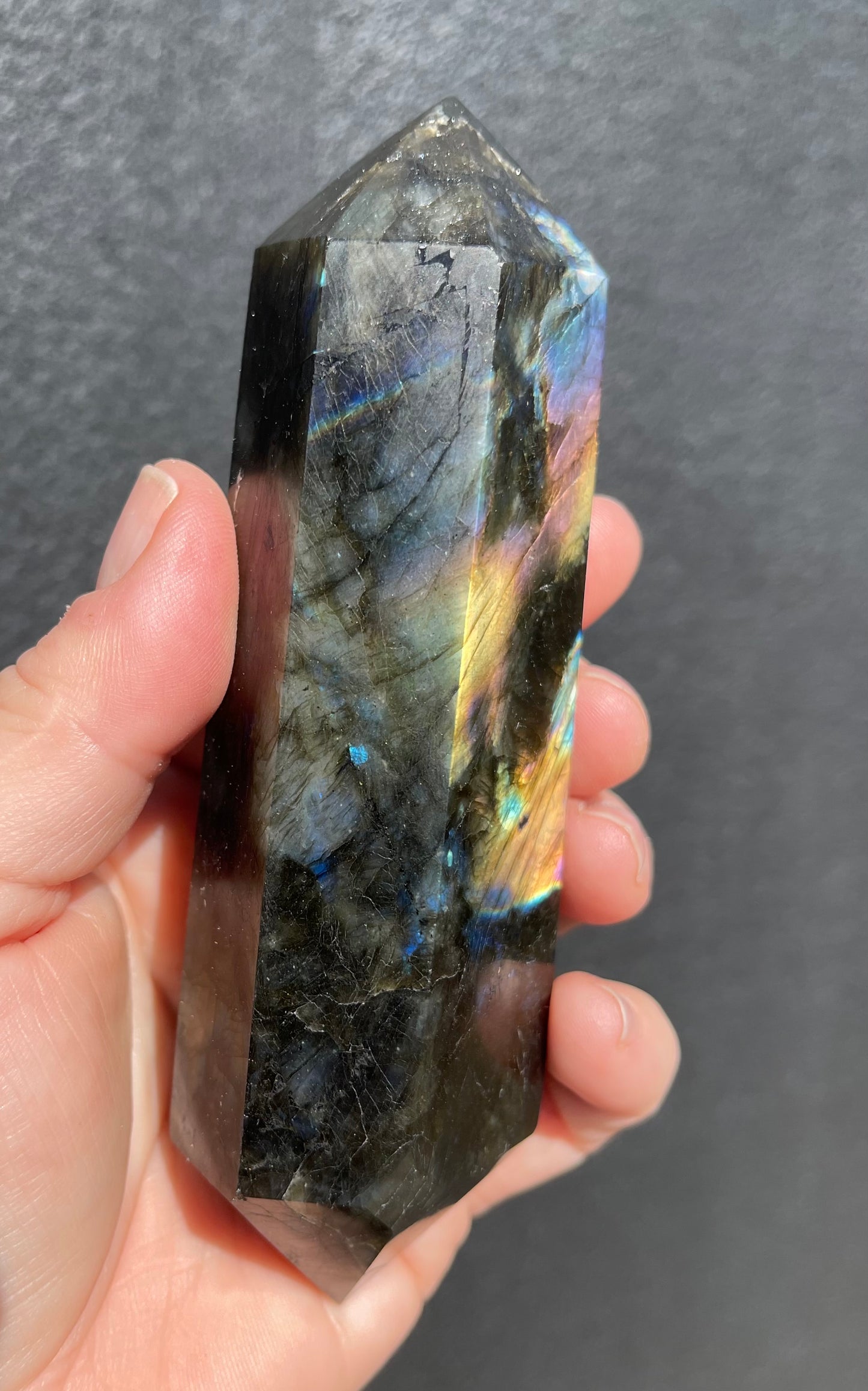 Labradorite Double Terminated Point