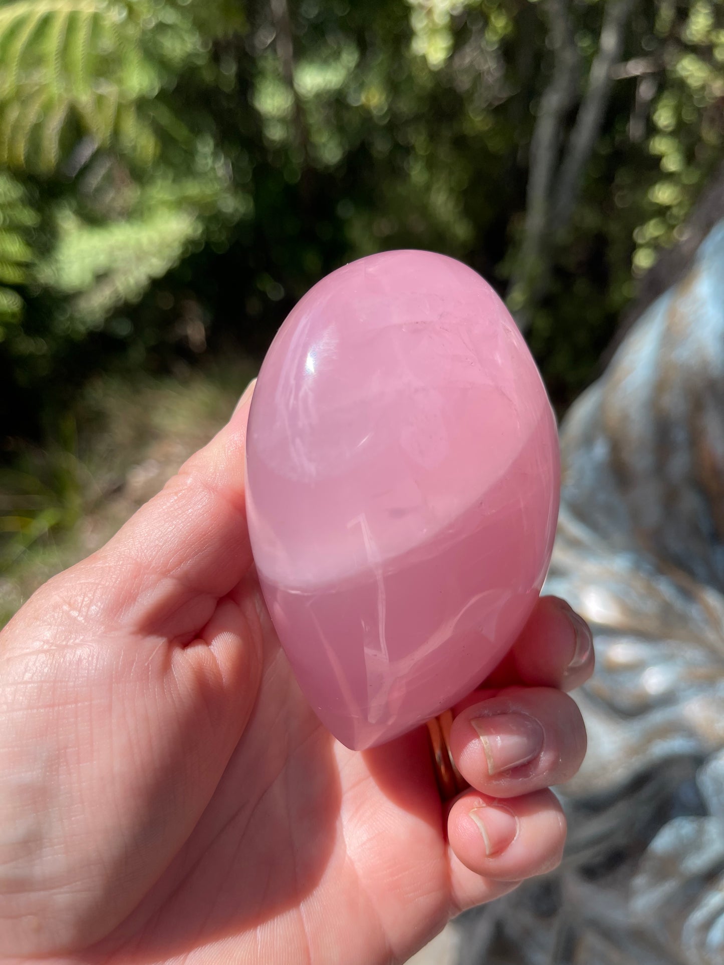 Star Rose Quartz Heart